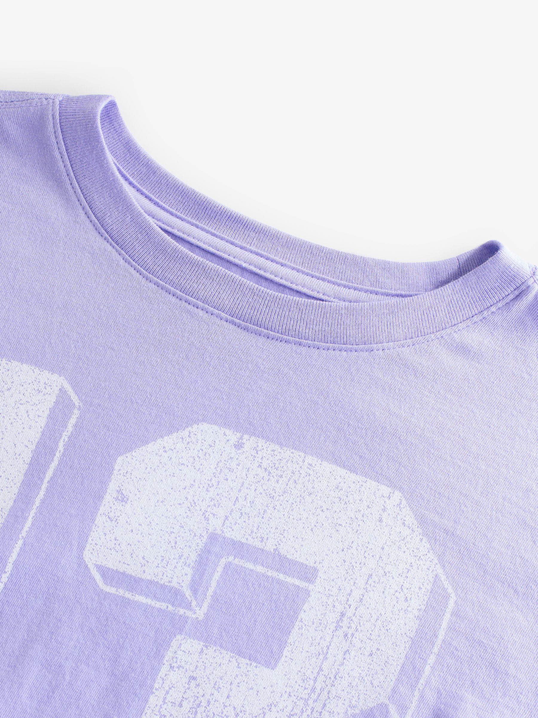 Purple Tunic Varsity Graphic T-Shirt - Image 4 of 7