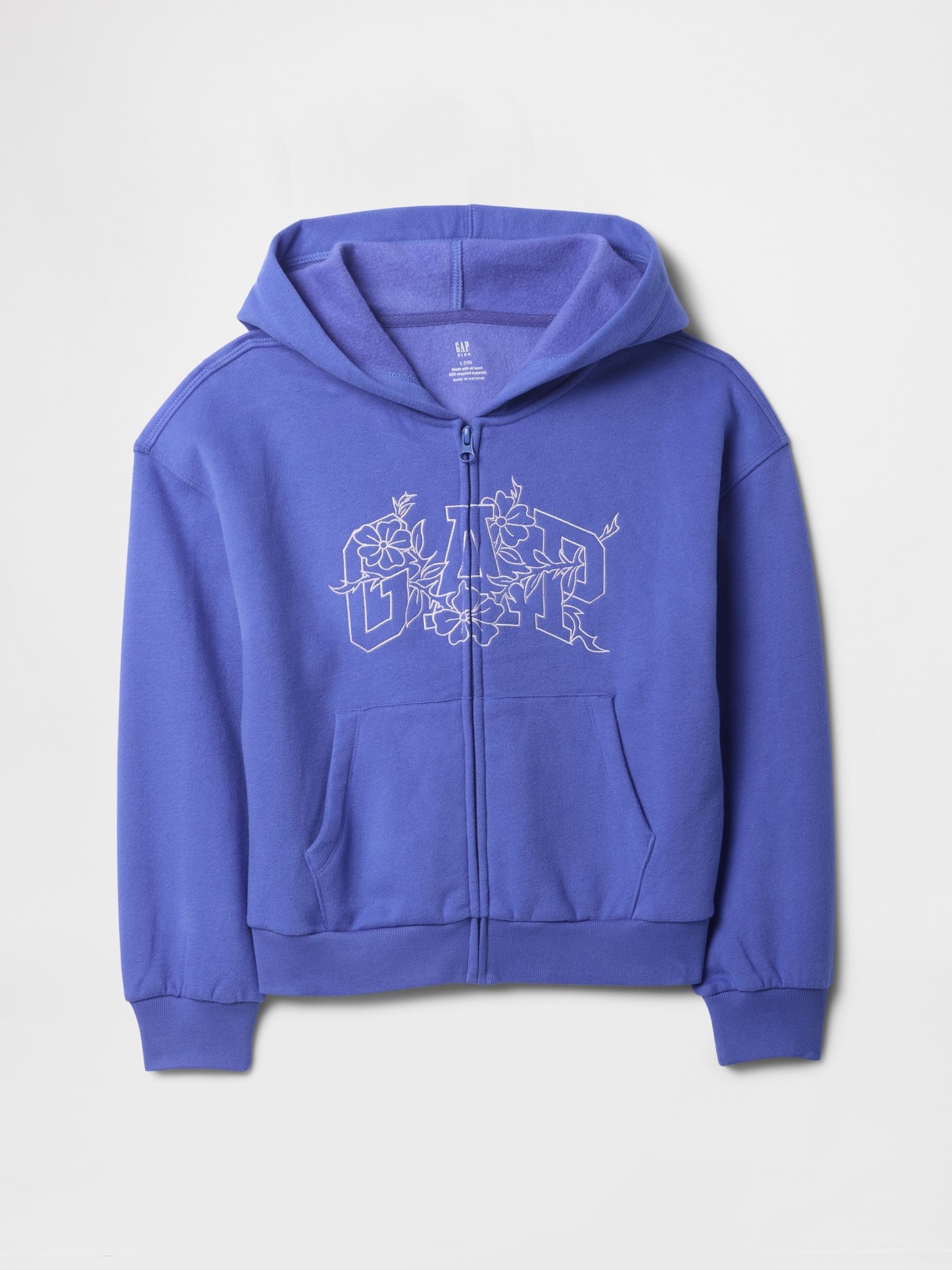 Blue Vintage Soft Logo Zip Hoodie (4-13yrs) - Image 5 of 5