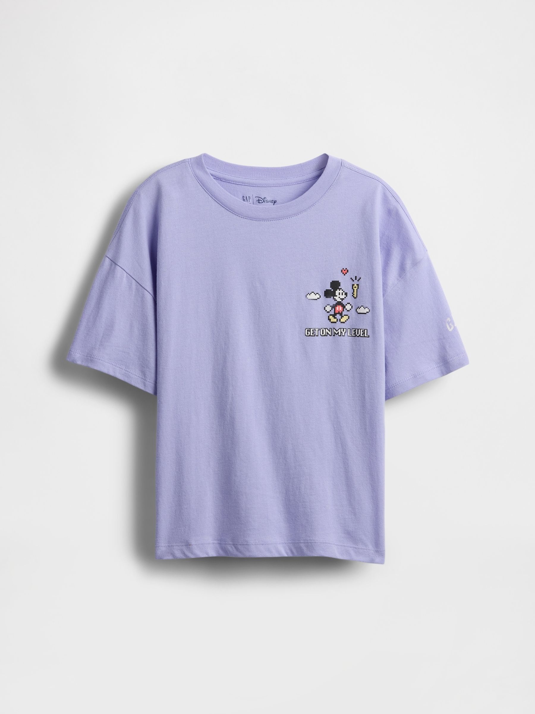 Purple Mickey Mouse Disney Oversized Graphic T-Shirt (4-13yrs) - Image 1 of 2