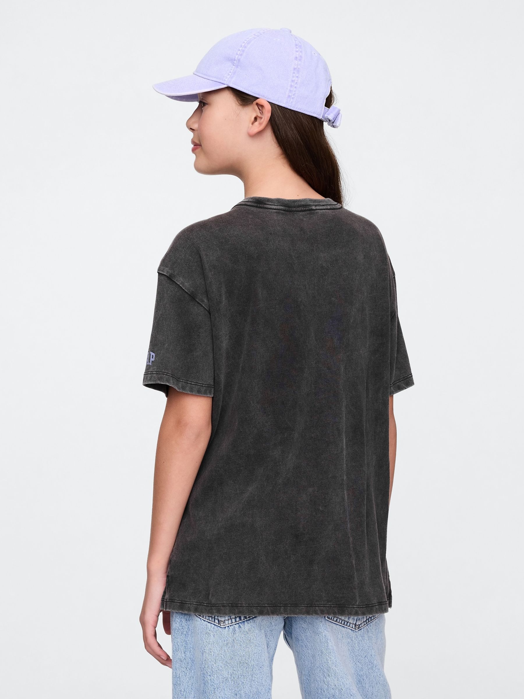 Black Moana Disney Oversized Graphic T-Shirt (4-13yrs) - Image 2 of 6