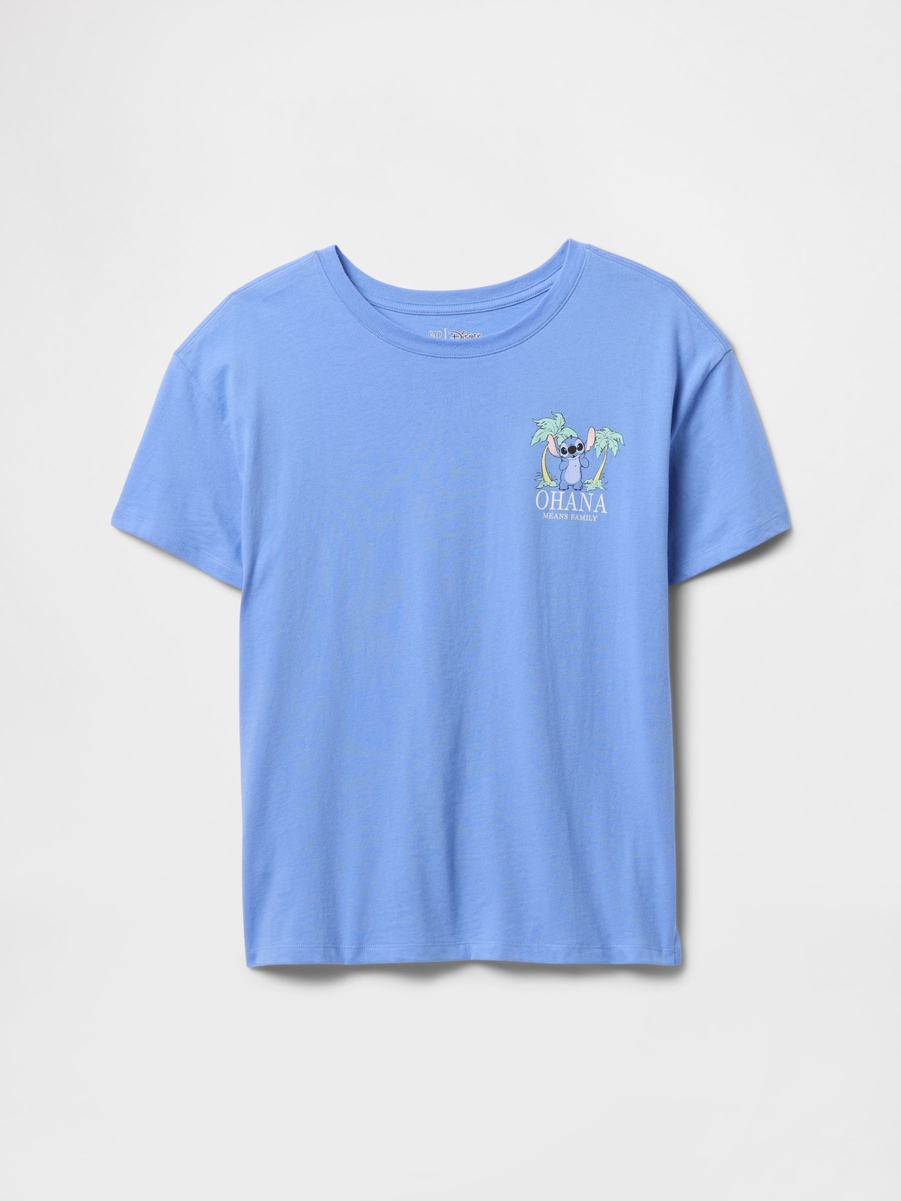 Blue Lilo & Stitch Disney Oversized Graphic T-Shirt (4-13yrs) - Image 3 of 4