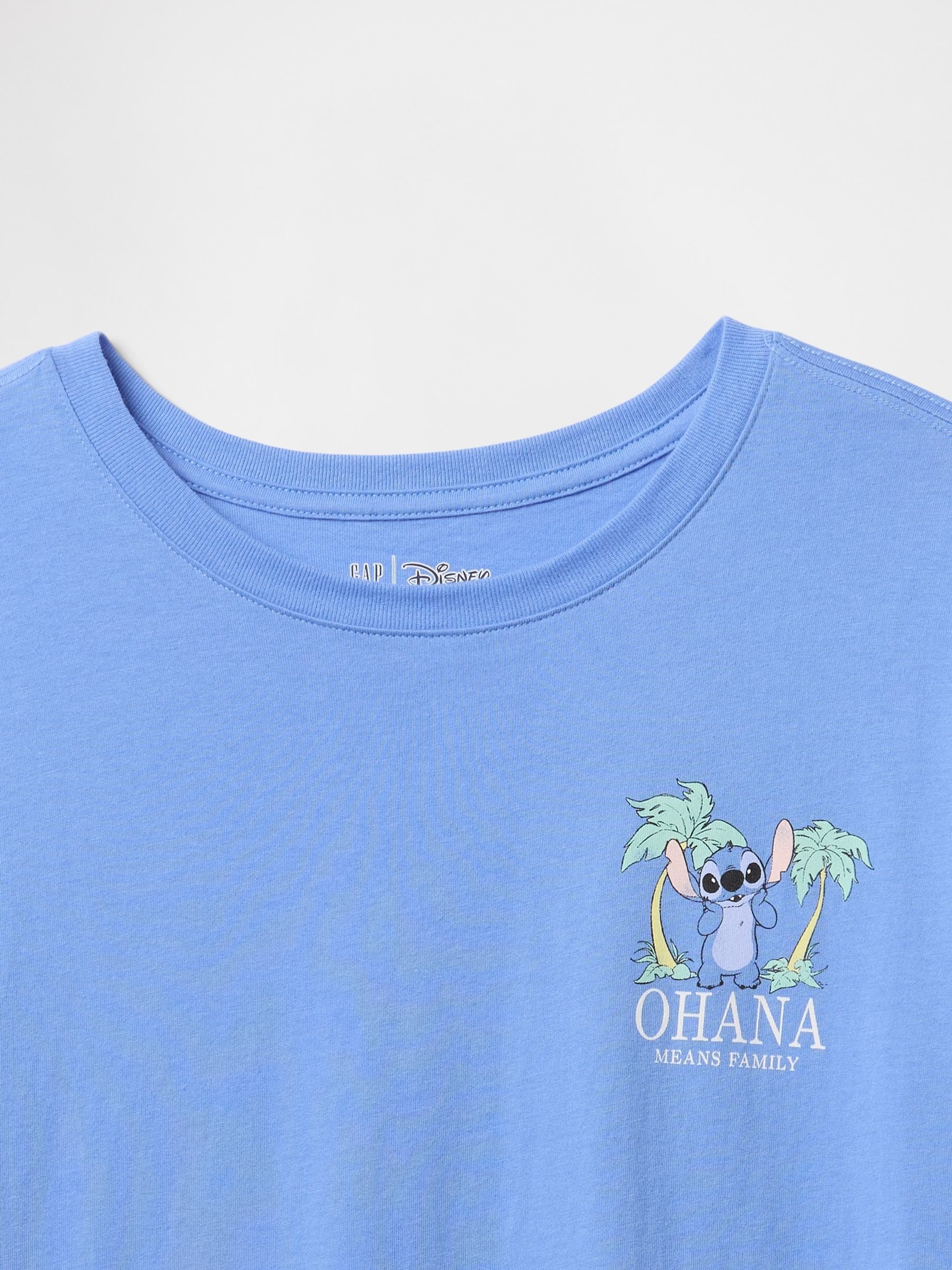 Blue Lilo & Stitch Disney Oversized Graphic T-Shirt (4-13yrs) - Image 4 of 4