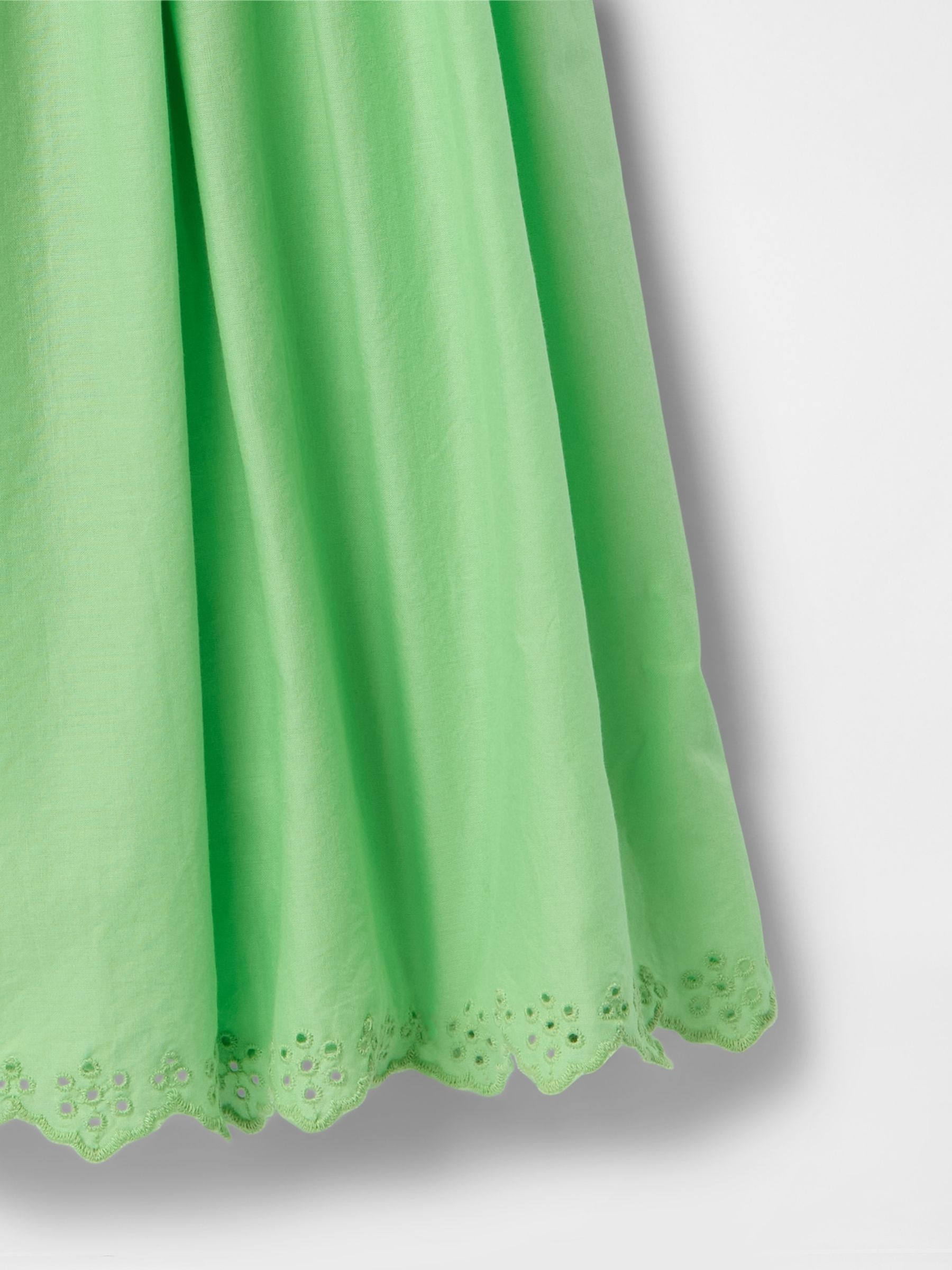 Green Cotton Embroidered Midi Dress (4-13yrs) - Image 5 of 5
