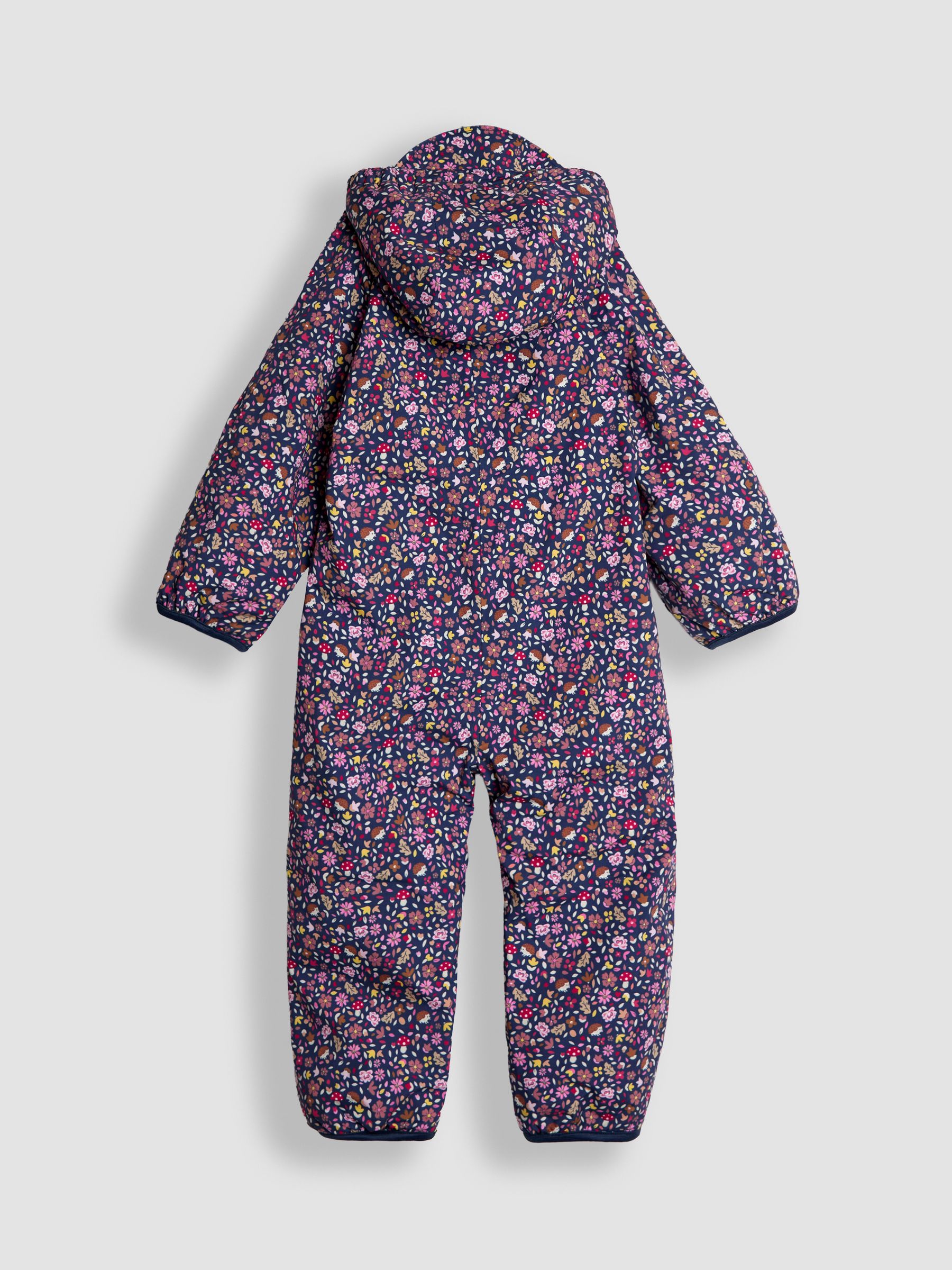 Navy Hedgehog Fleece-lined Waterproof Puddle Suit - Image 6 of 8