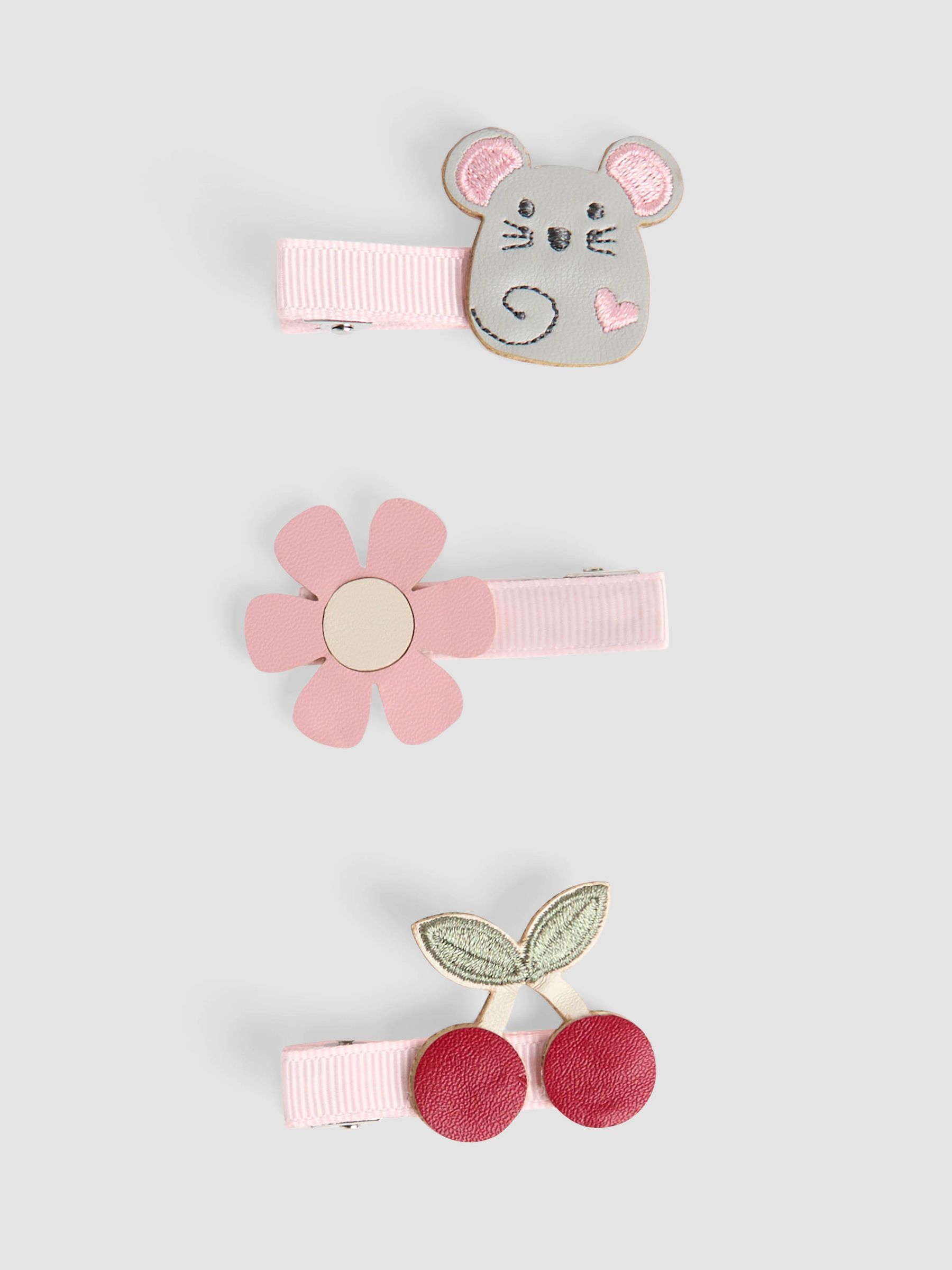 Pink 3 Pack Mouse Clips - Image 2 of 3