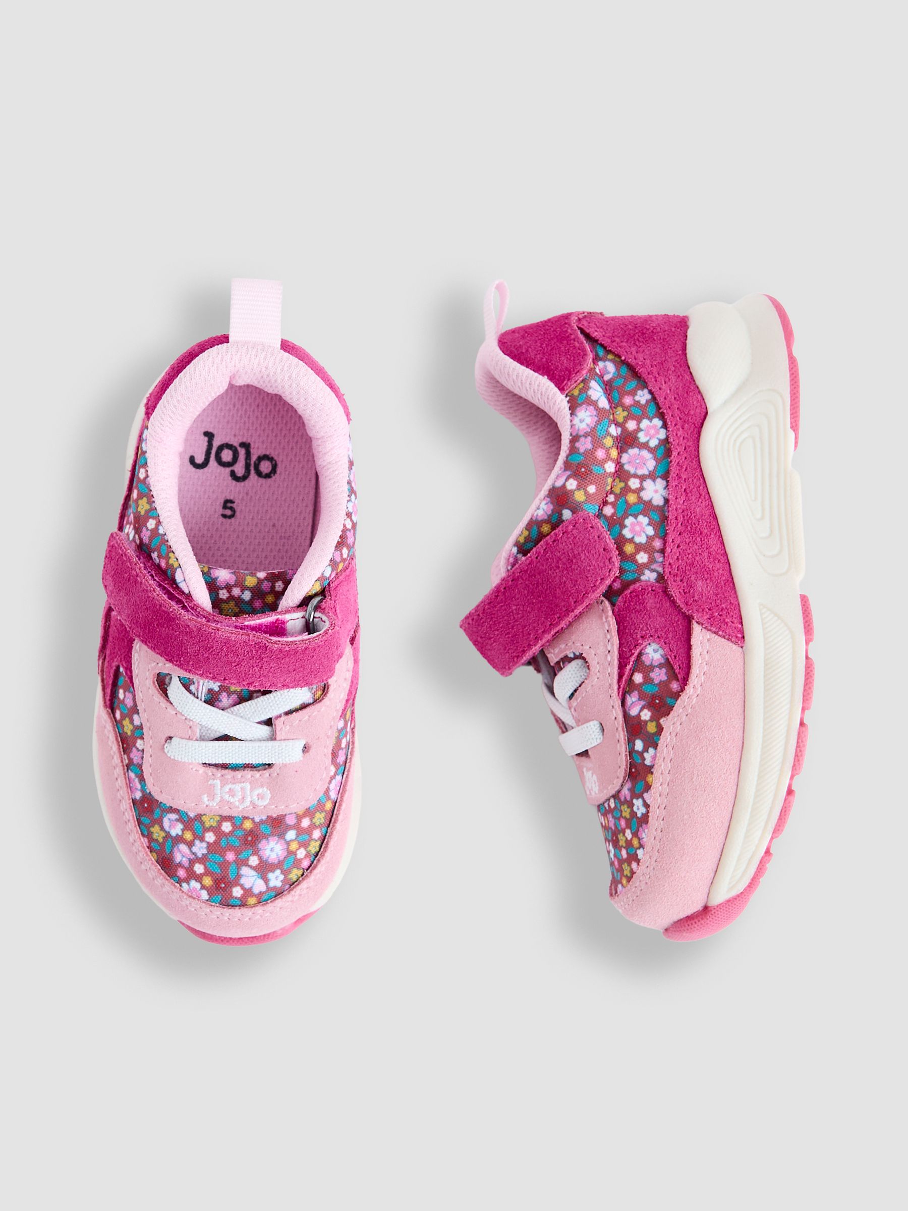 Pink Riptape Lace Up Trainer - Image 3 of 4