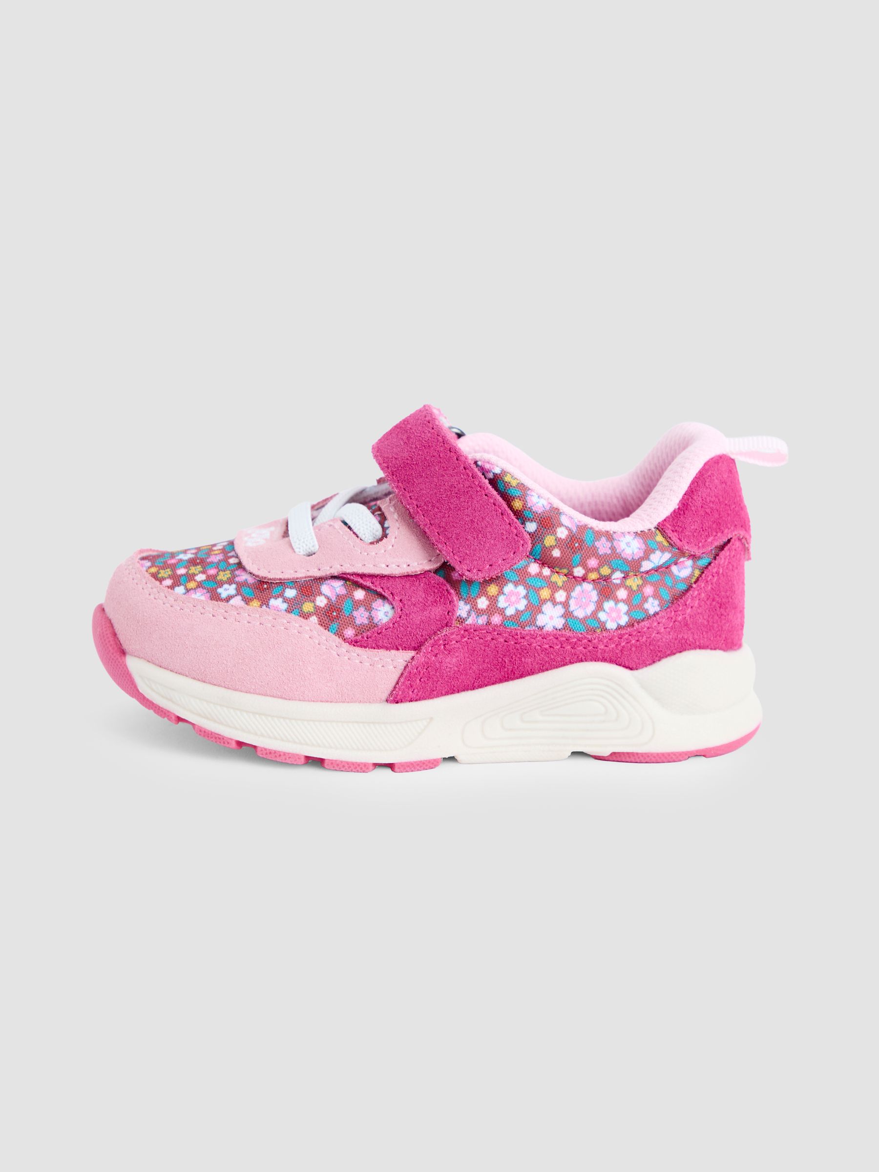 Pink Riptape Lace Up Trainer - Image 4 of 4