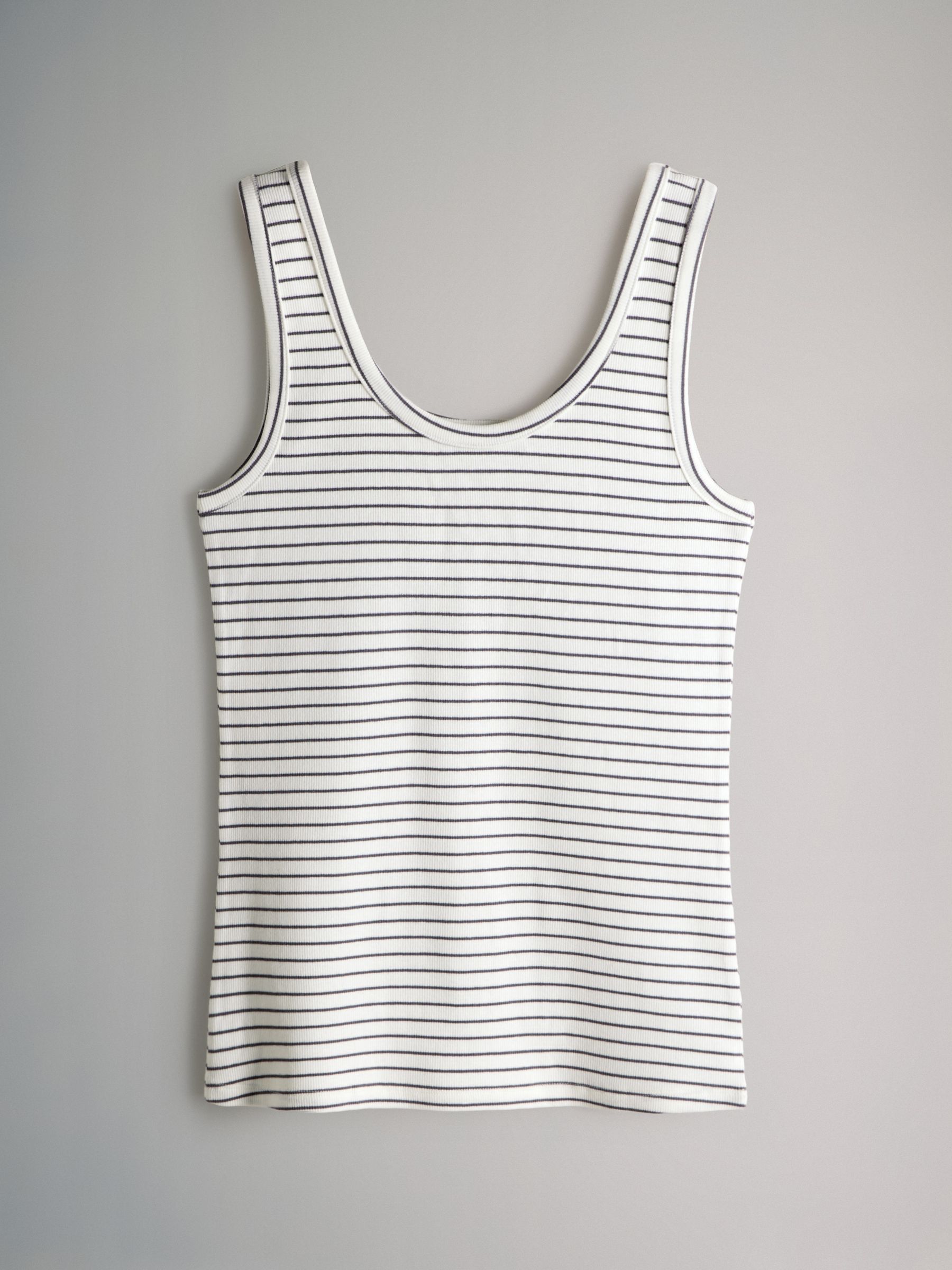5 Pack Ribbed Scoop Neck Vests - Image 3 of 8