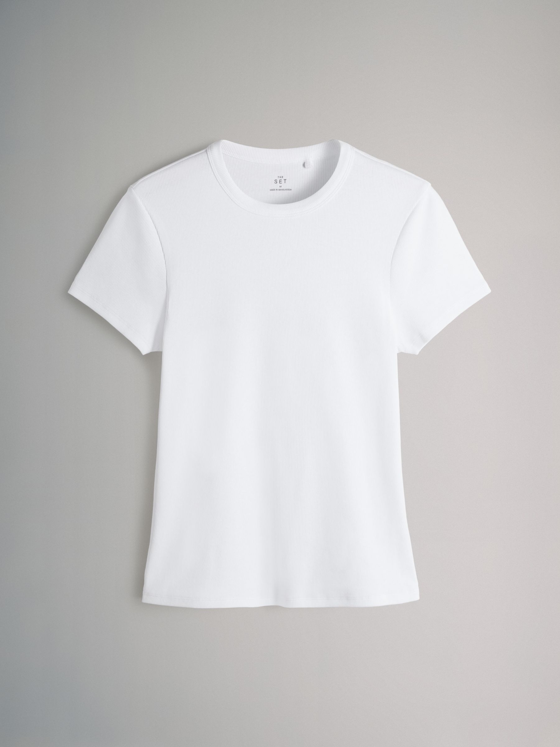 Neutral 5 Pack Short Sleeve Ribbed T-Shirts - Image 6 of 6