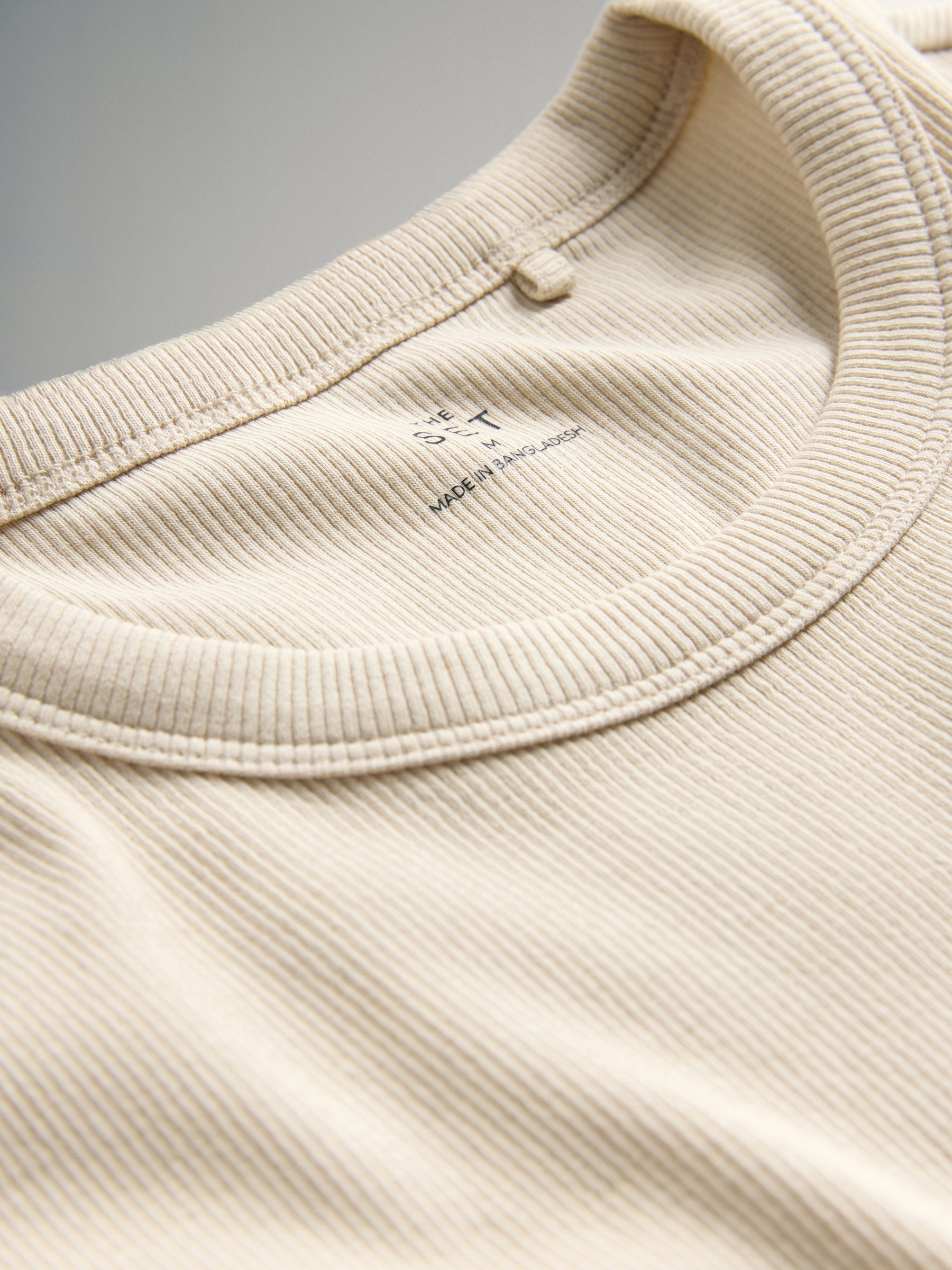 Neutral - 5 Pack Short Sleeve Ribbed T-Shirts - Image 7 of 7