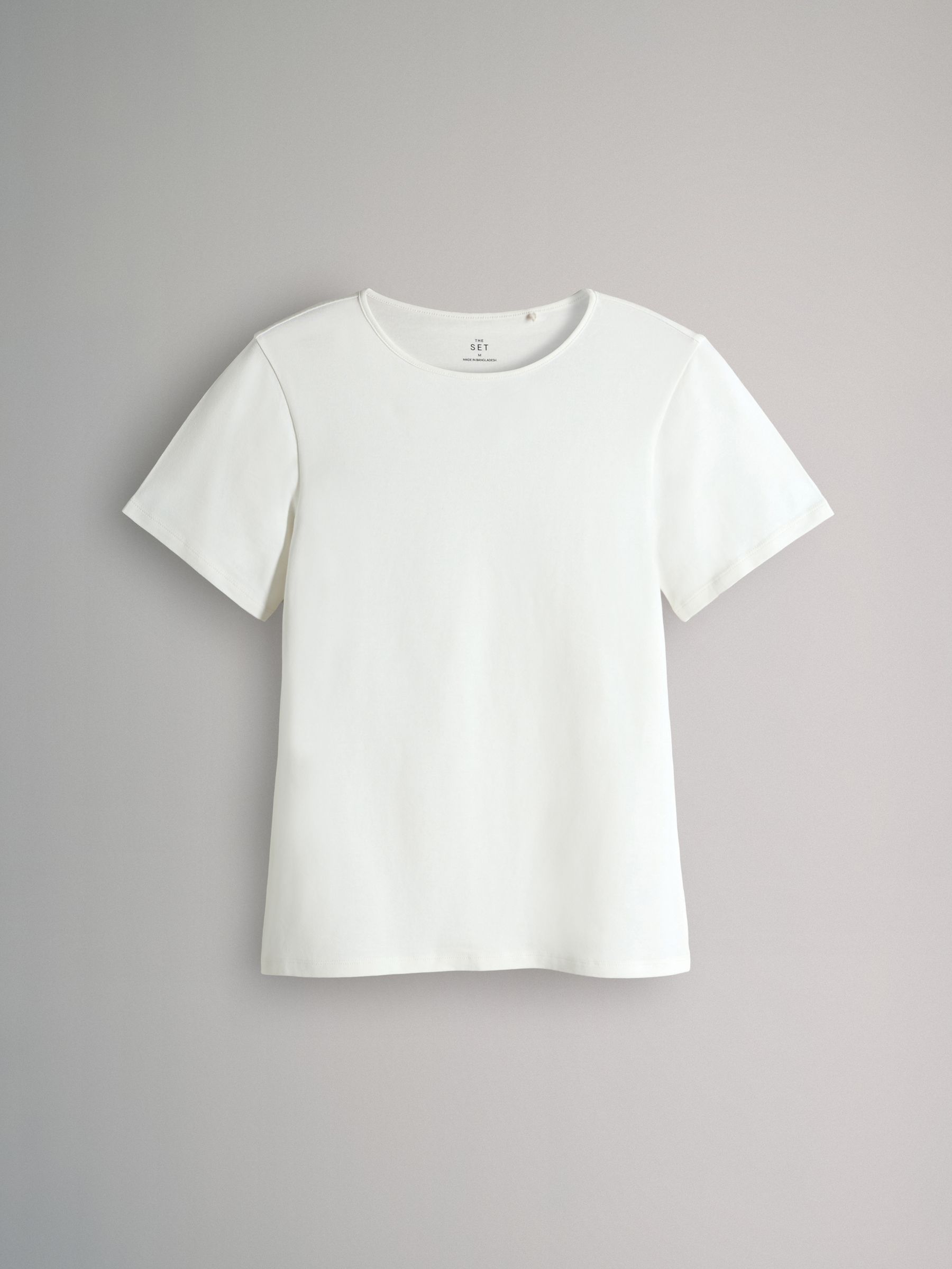 Navy/Chocolate Brown/Brown/Stripe/White - 5 Pack Short Sleeve Fitted Crew Neck T-Shirts - Image 2 of 8