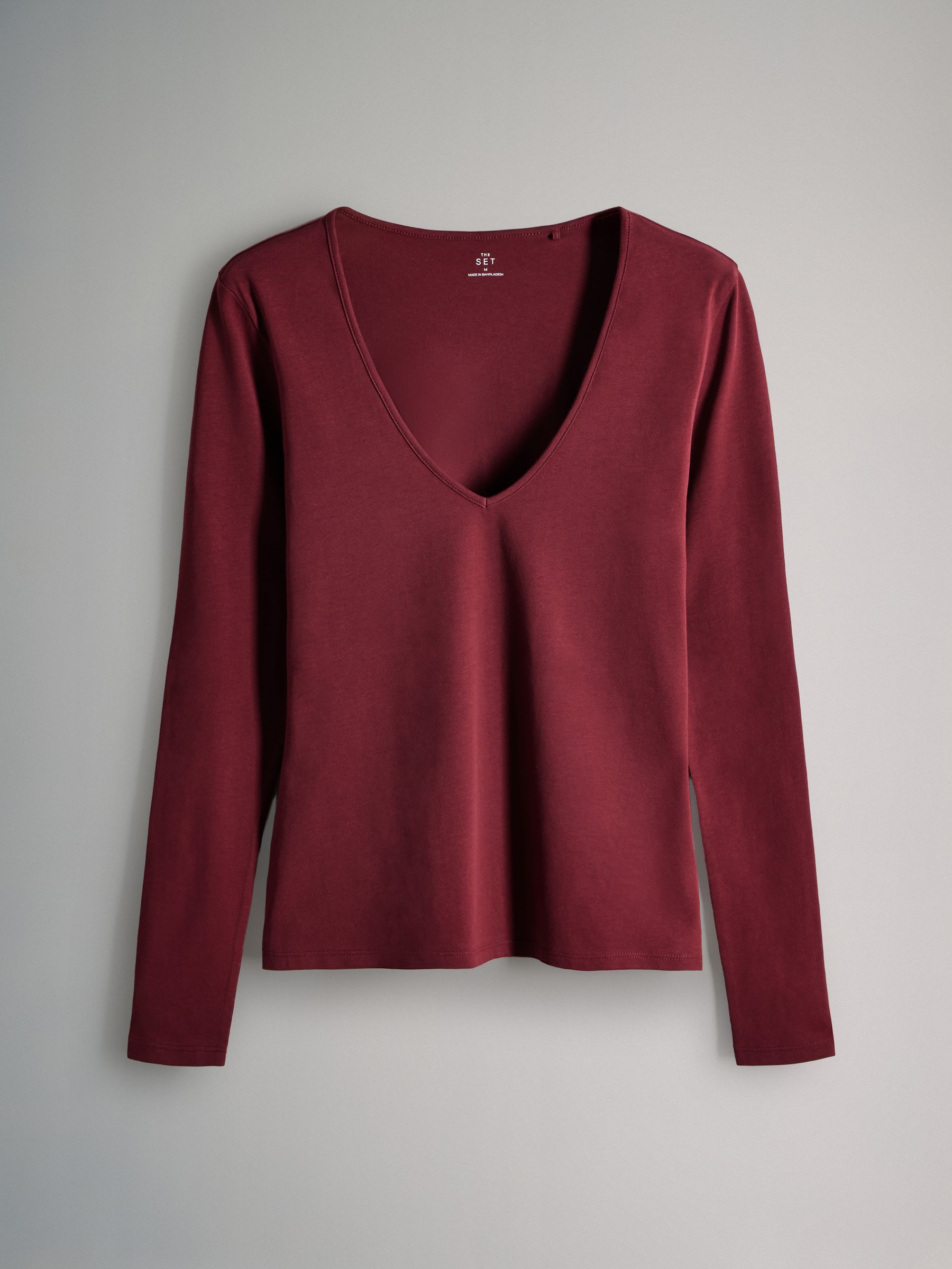 5 Pack Fitted Long Sleeve V-Neck T-Shirts - Image 11 of 14