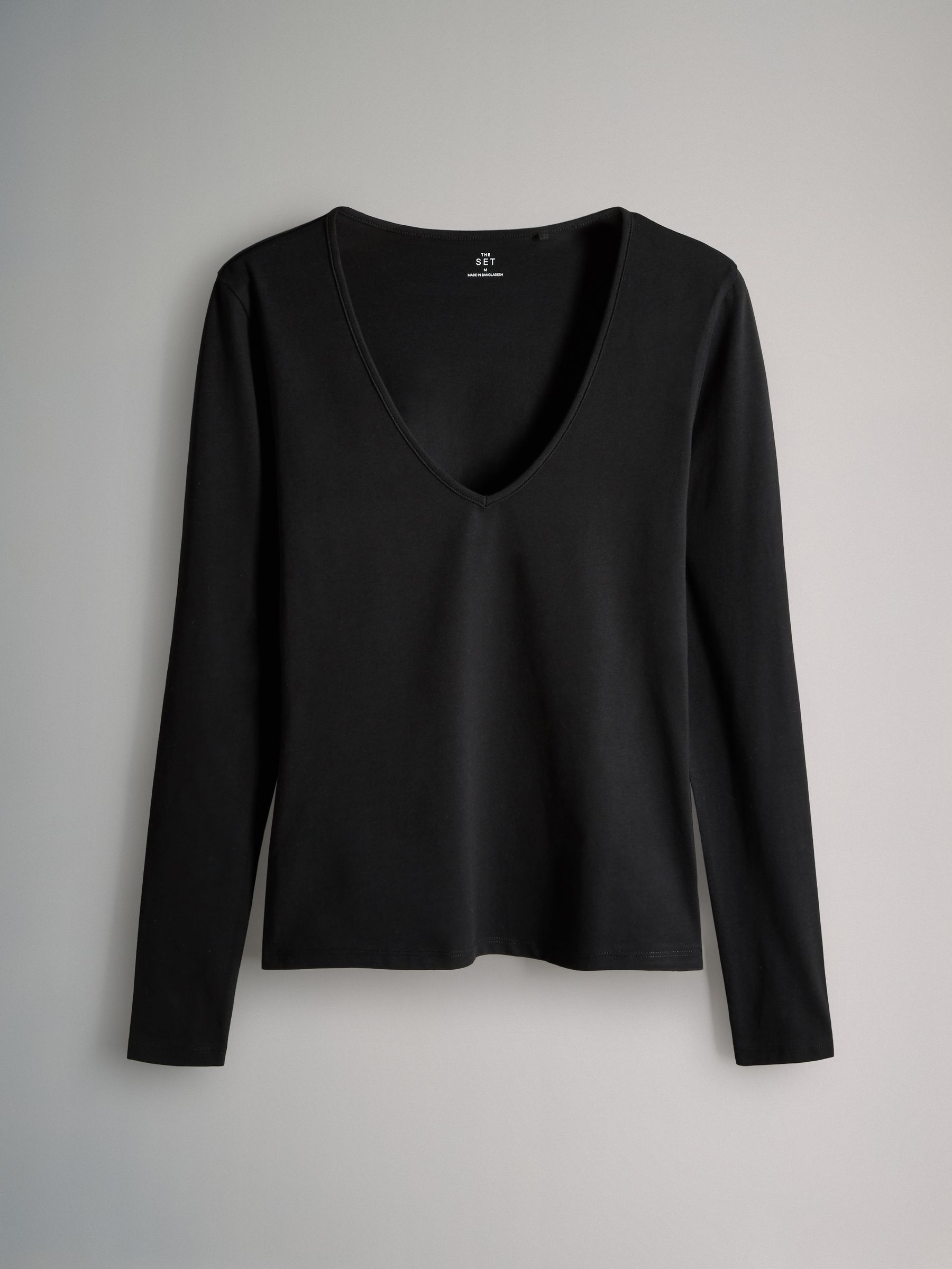 5 Pack Fitted Long Sleeve V-Neck T-Shirts - Image 12 of 14