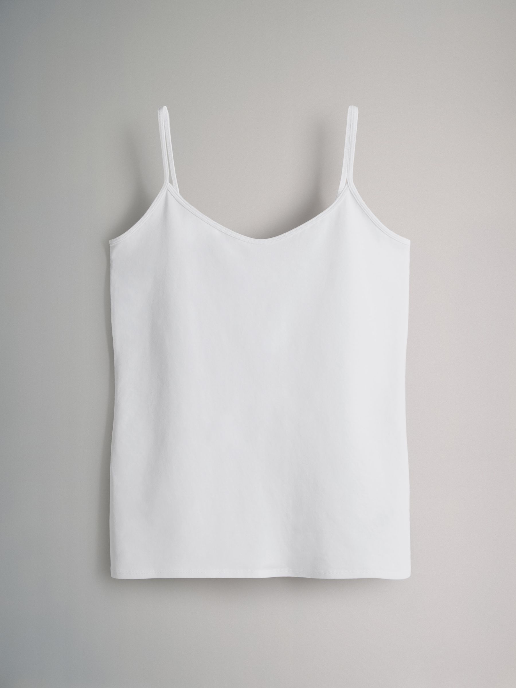 Black/Grey/Stripe/Light Grey Marl/White - 5 Pack Thin Strap Vest Tops - Image 2 of 8 Black/Grey/Stripe/Light Grey Marl/White - 5 Pack Thin Strap Vest Tops - Image 2 of 8