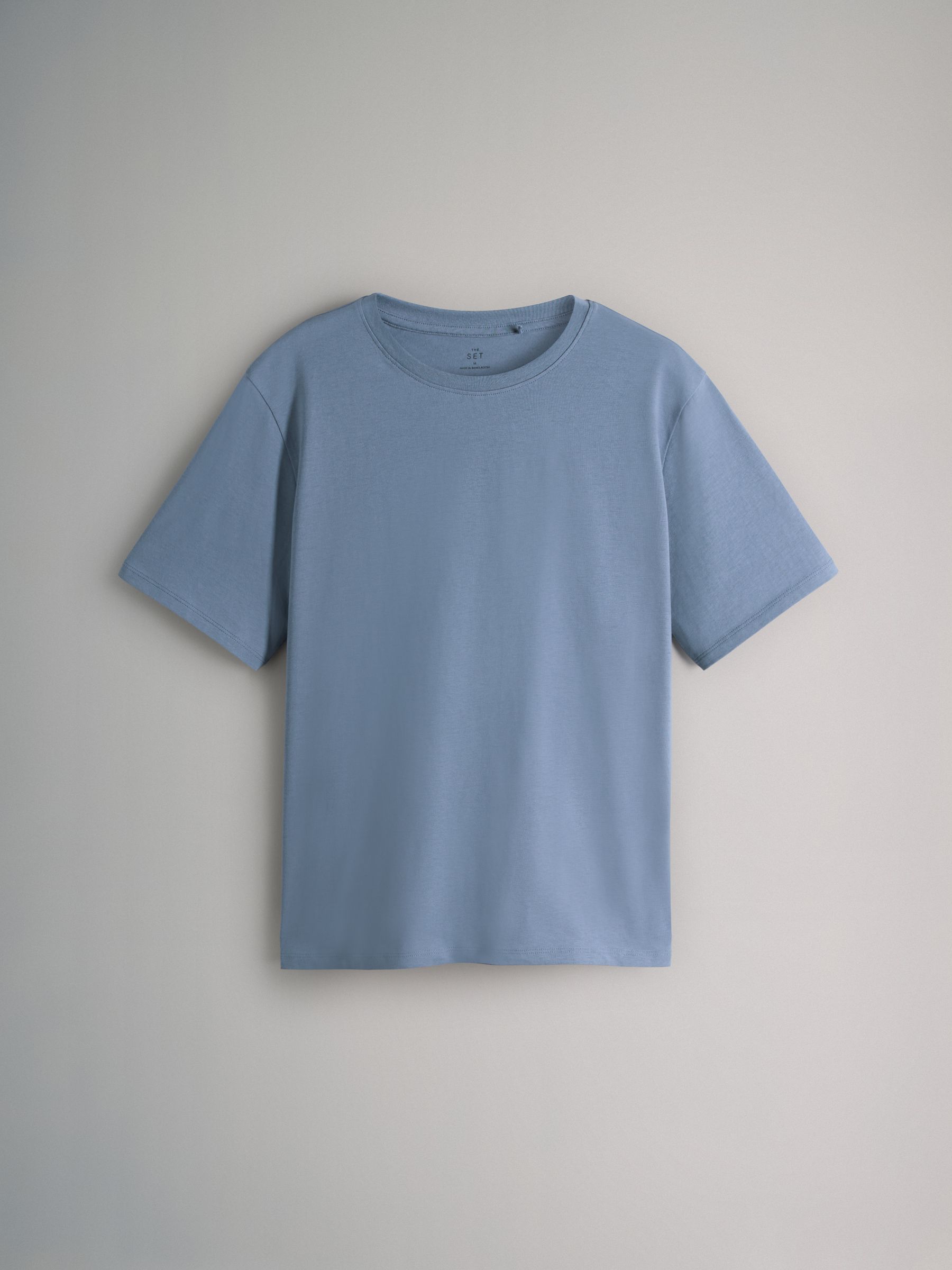 Chocolate Brown/Stripe/Light Blue/White - 4 Pack Short Sleeved Relaxed T-Shirts - Image 2 of 7