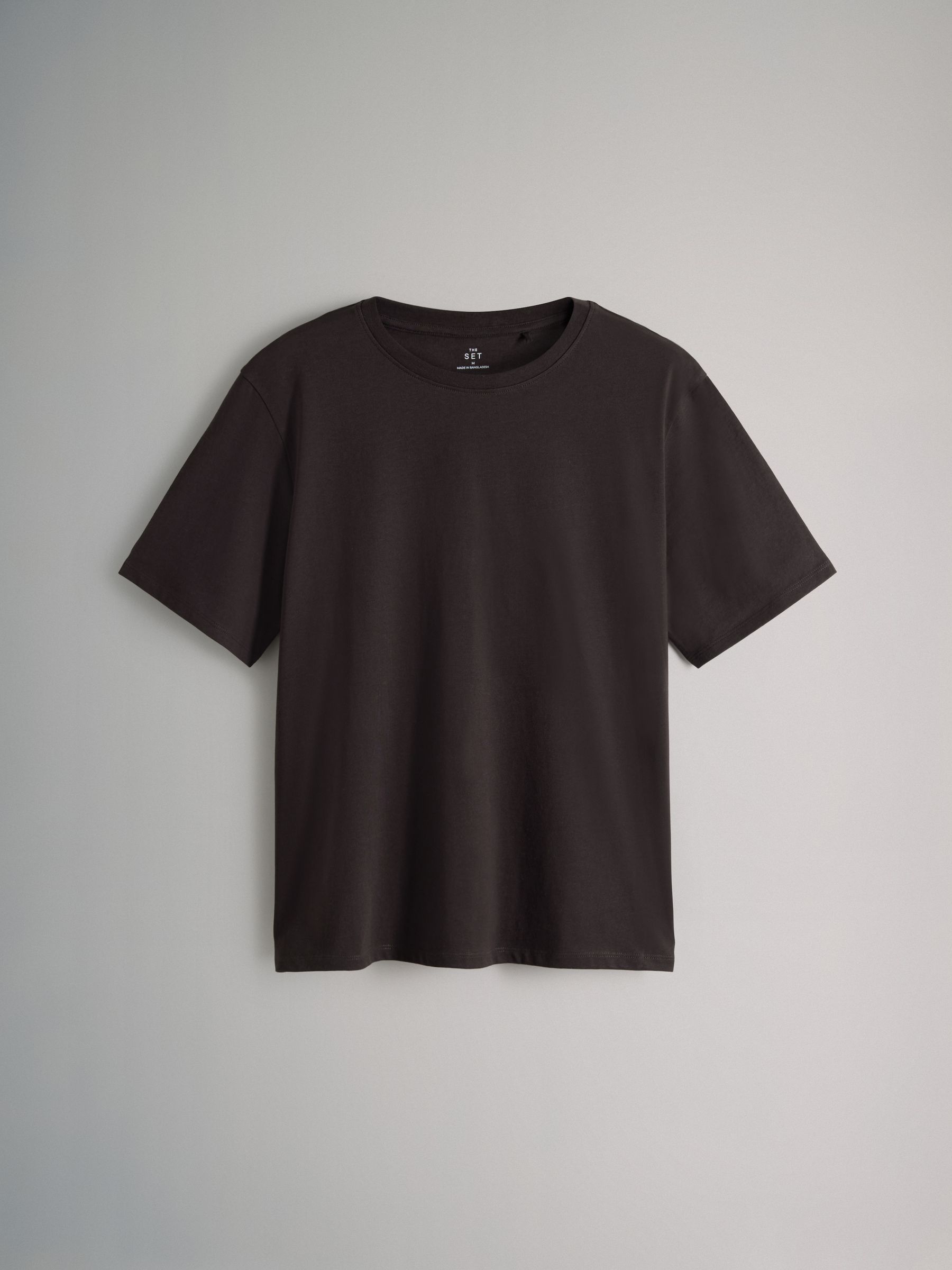 Chocolate Brown/Stripe/Light Blue/White - 4 Pack Short Sleeved Relaxed T-Shirts - Image 4 of 7