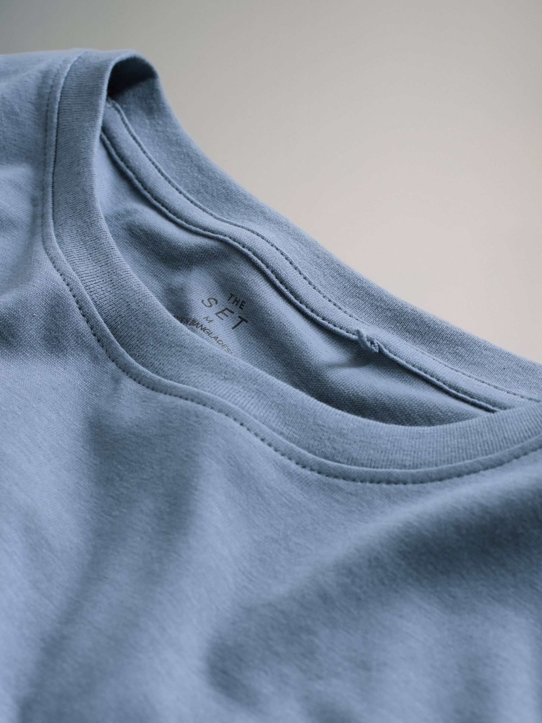Chocolate Brown/Stripe/Light Blue/White - 4 Pack Short Sleeved Relaxed T-Shirts - Image 7 of 7