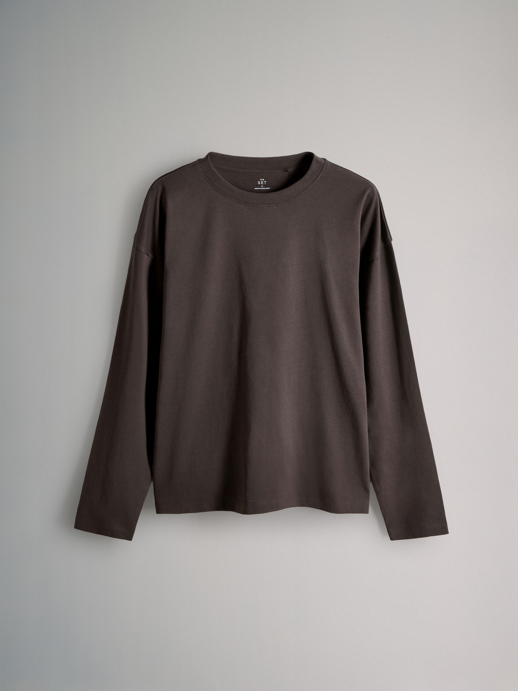 Chocolate Brown/Berry/Mid Pink/Stripe/Cream - 5 Pack Relaxed Long Sleeved T-Shirts - Image 5 of 8