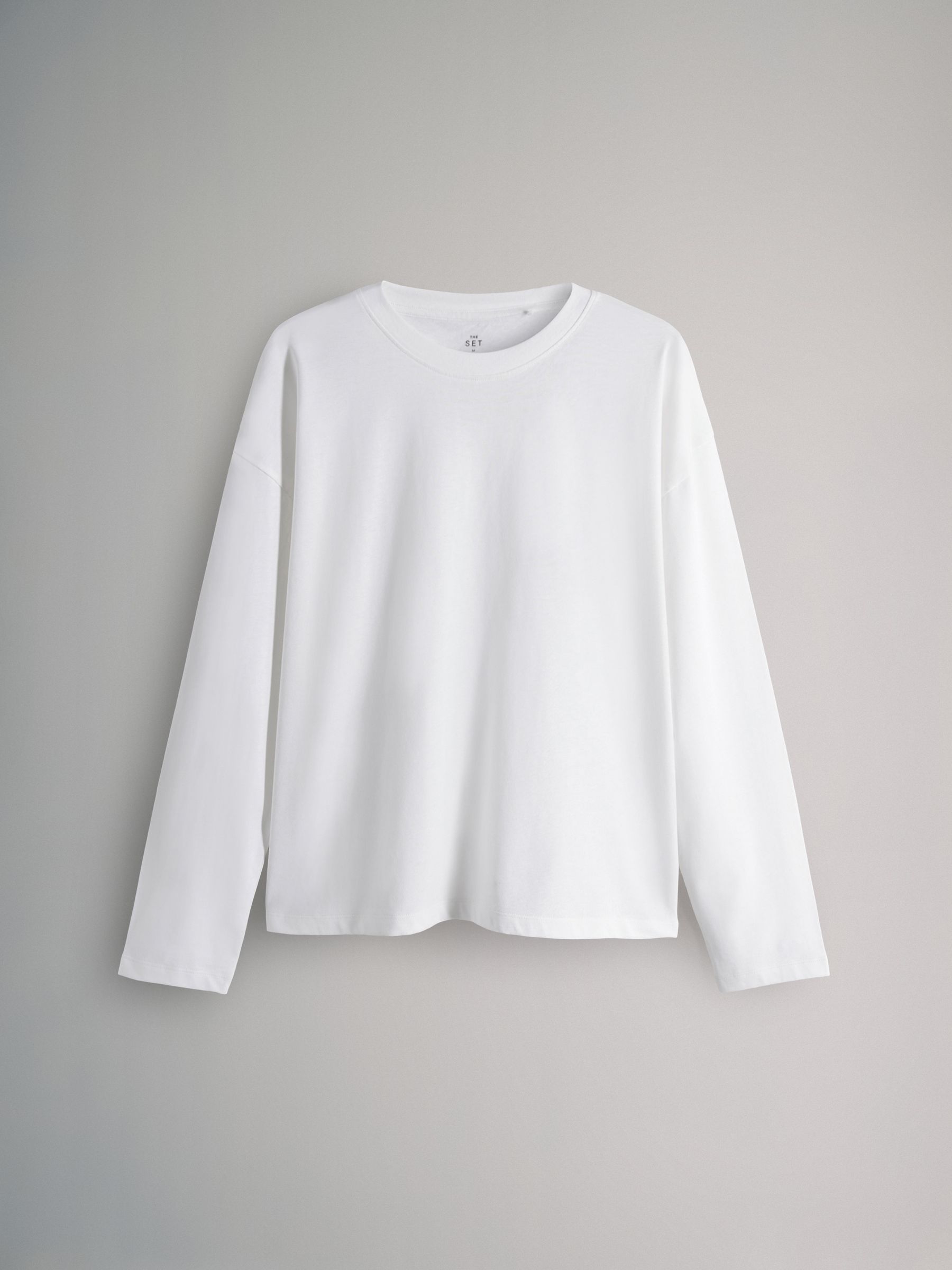Khaki Green/Taupe Brown/Stripe/Cream - 4 Pack Relaxed Long Sleeve T-Shirts - Image 2 of 7