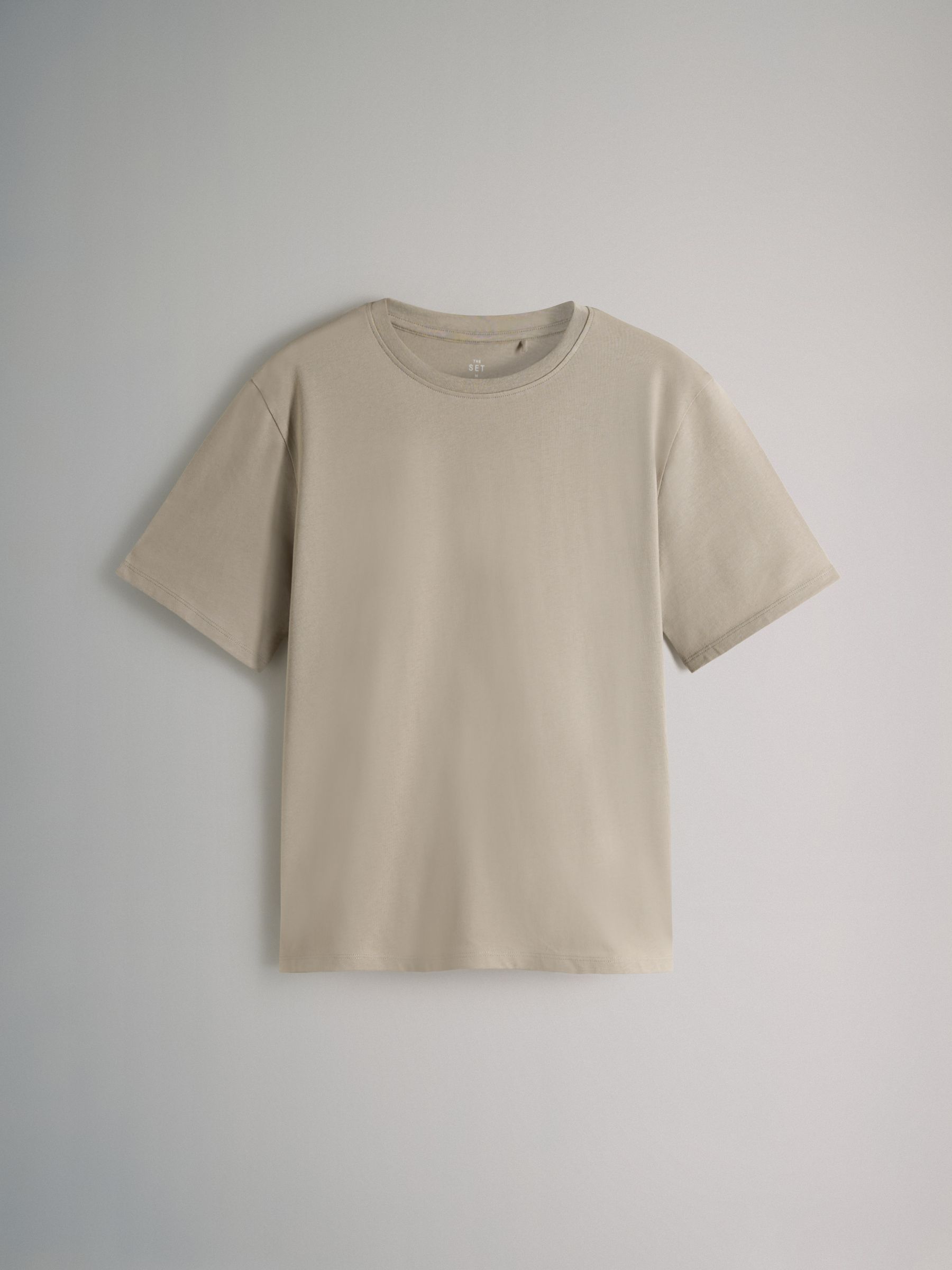 5 Pack Relaxed T-Shirts Black/Neutral/Blush Pink/Cream/Stripe - Image 6 of 6