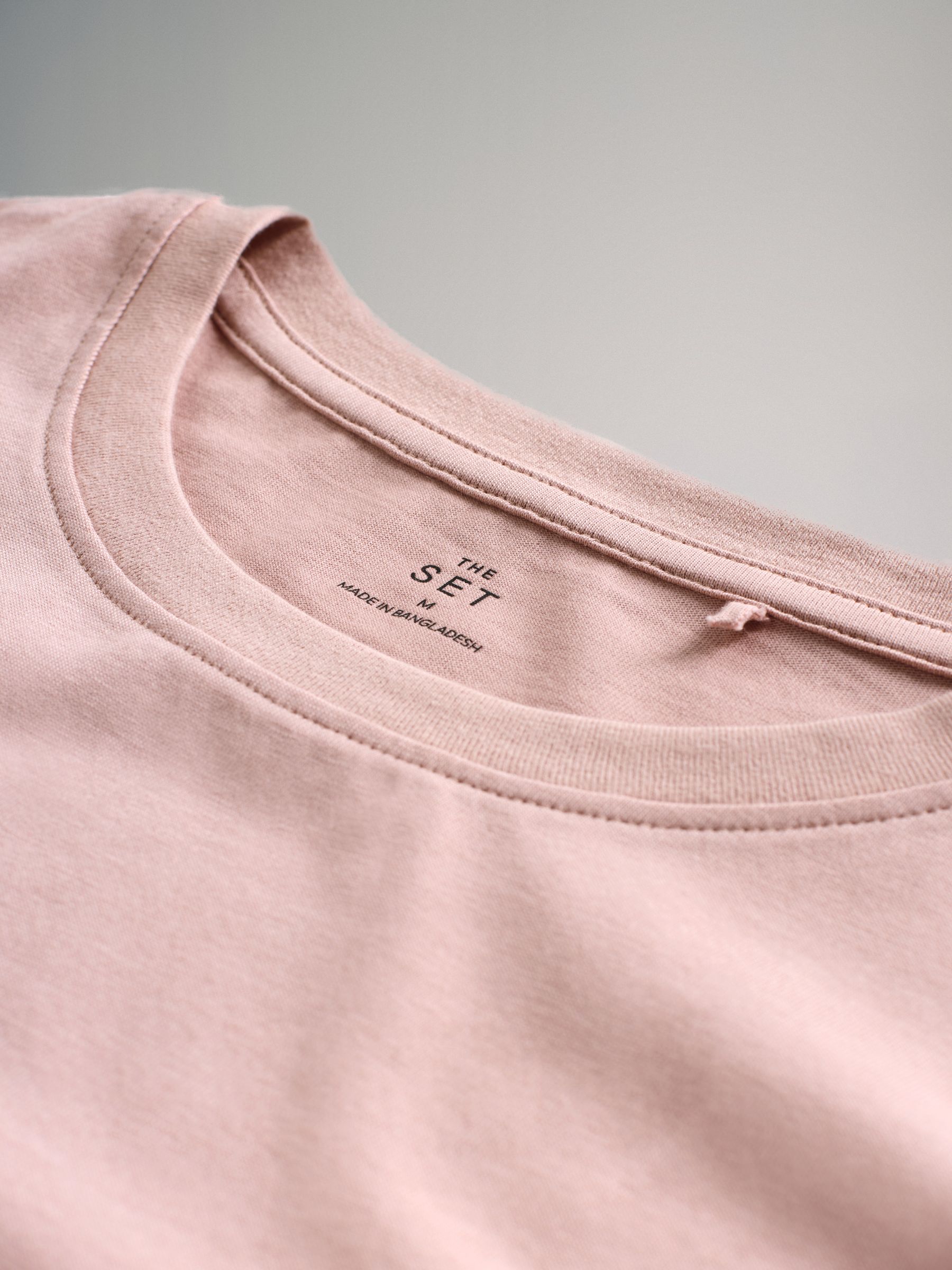 Black/Neutral/Blush Pink/Cream/Stripe - 5 Pack Relaxed T-Shirts - Image 7 of 8