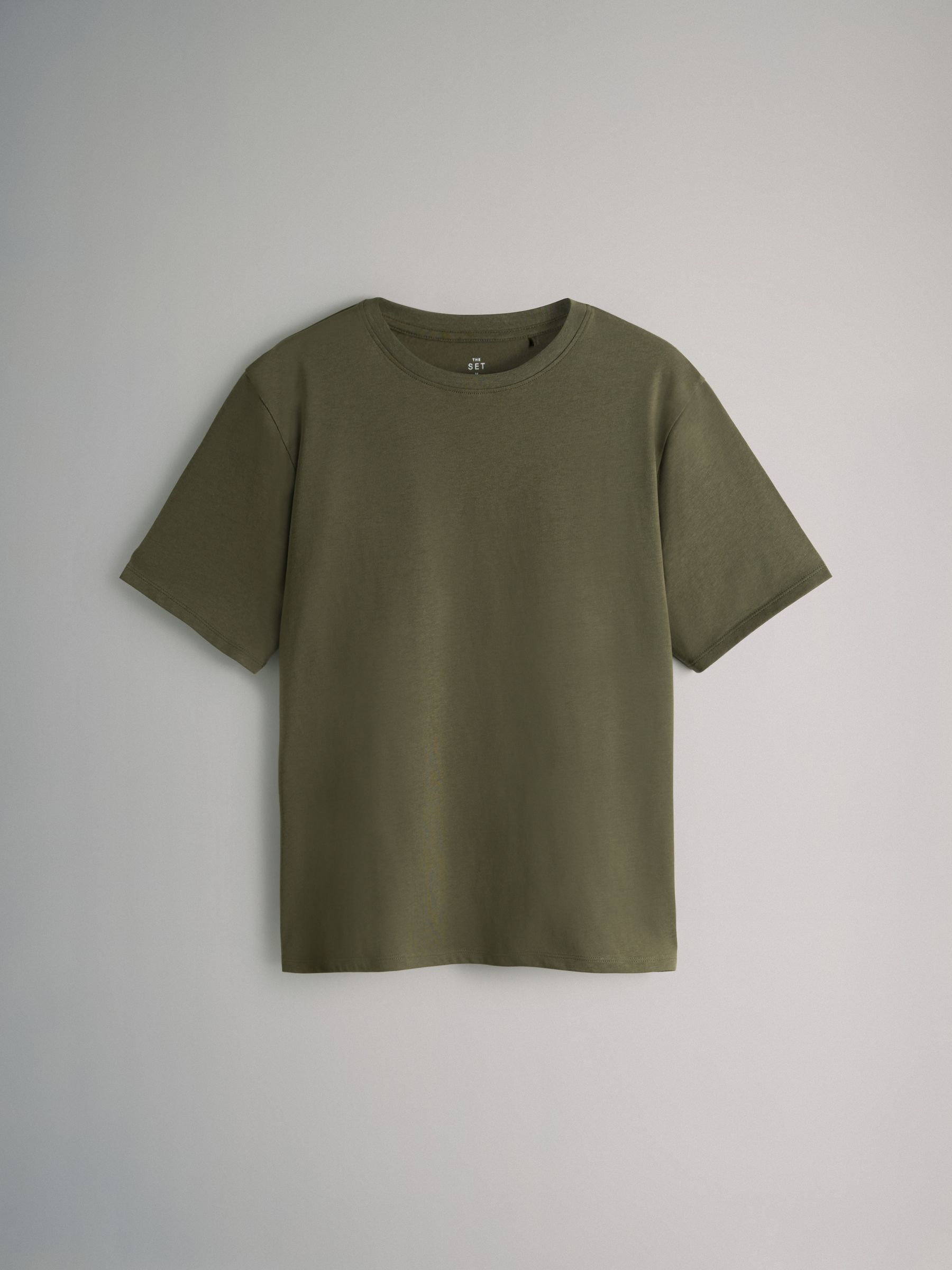 White/Stripe/Khaki/Light Khaki - 4 Pack Short Sleeved Relaxed T-Shirts - Image 4 of 7