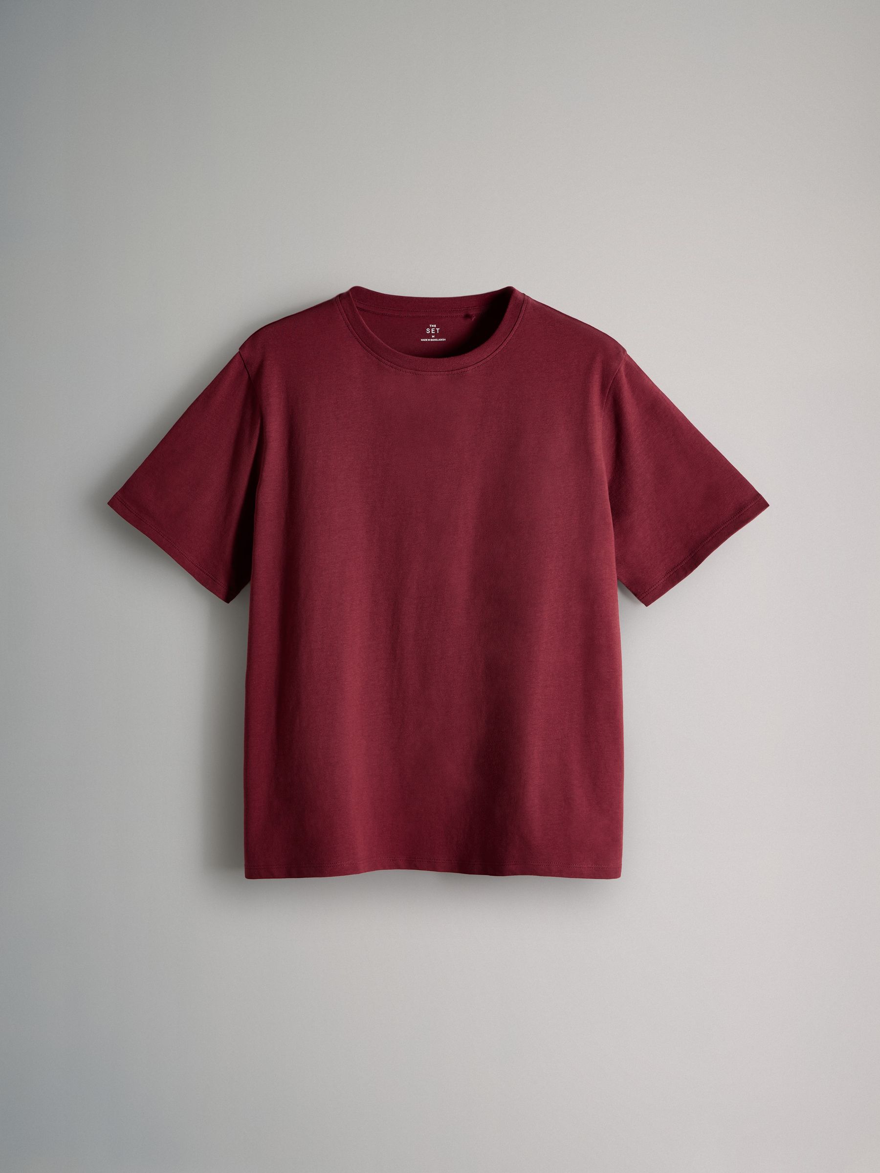 Black/Dark Red/Warm Stone/Cream - 4 Pack Short Sleeved Relaxed T-Shirts - Image 4 of 7