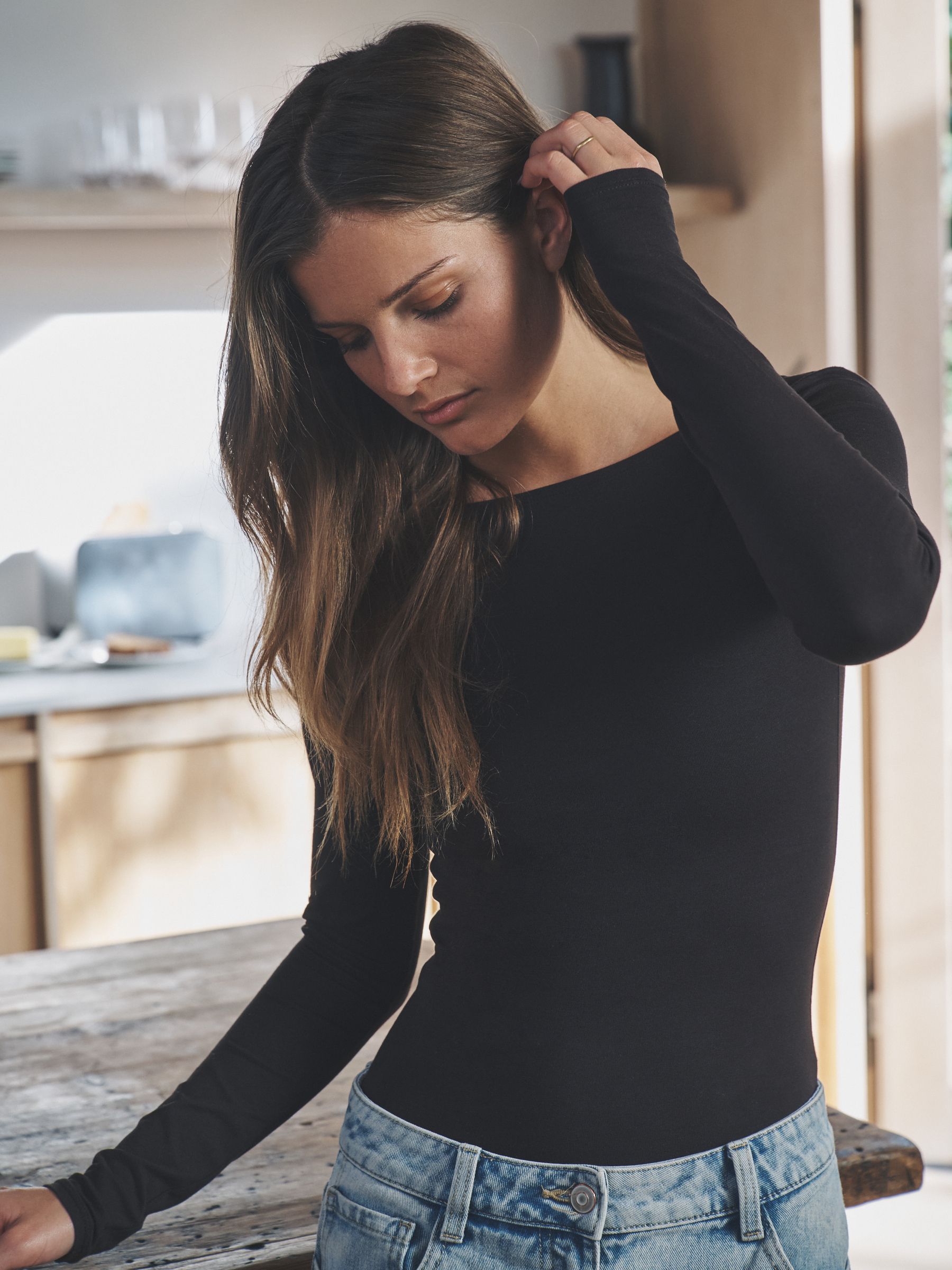 Boat Neck Ribbed Bodysuit 3 Pack - Image 4 of 9
