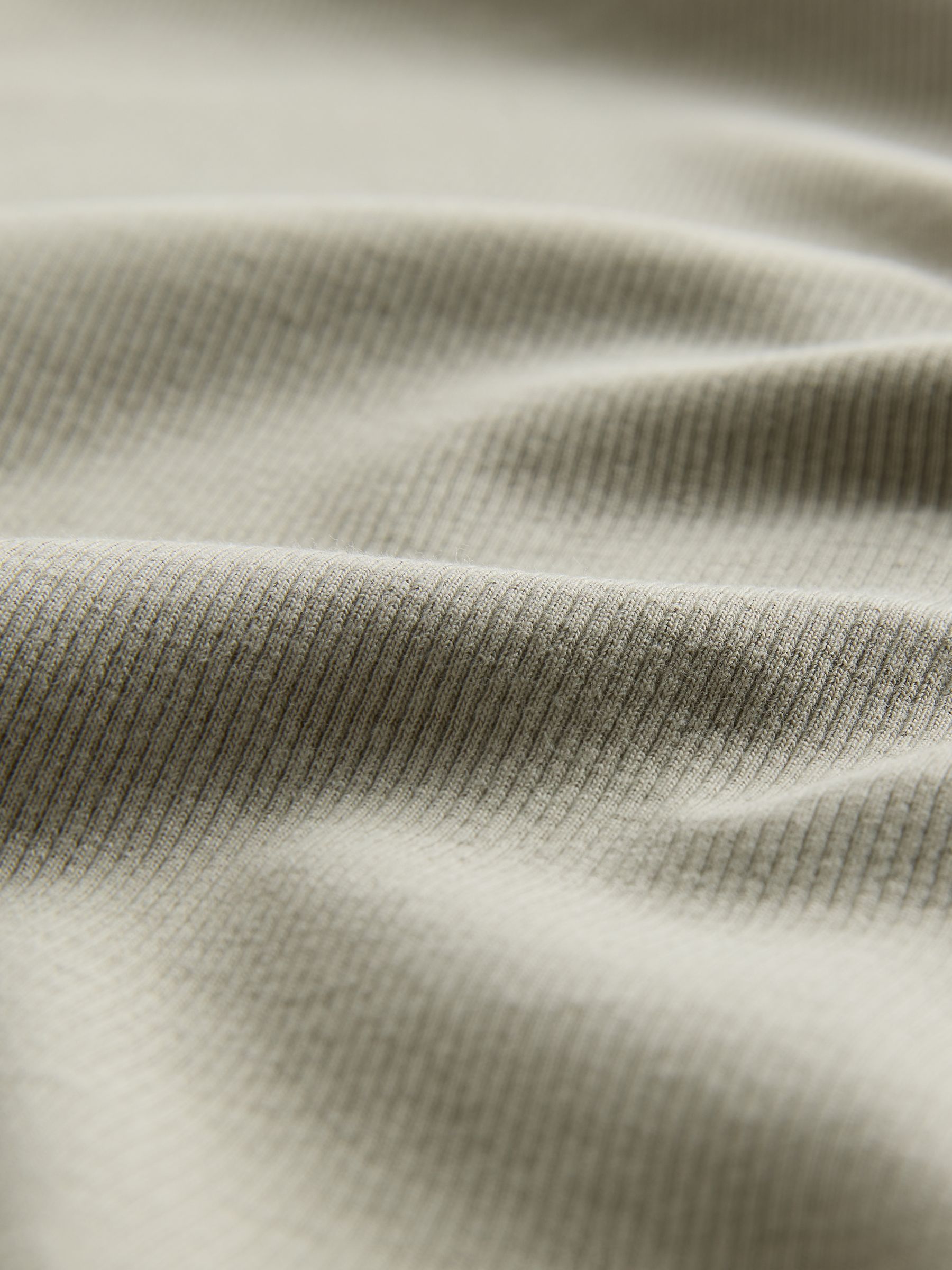 Light Khaki/Warm Stone/White - 3 Pack Short Sleeve Ribbed T-Shirts - Image 5 of 6