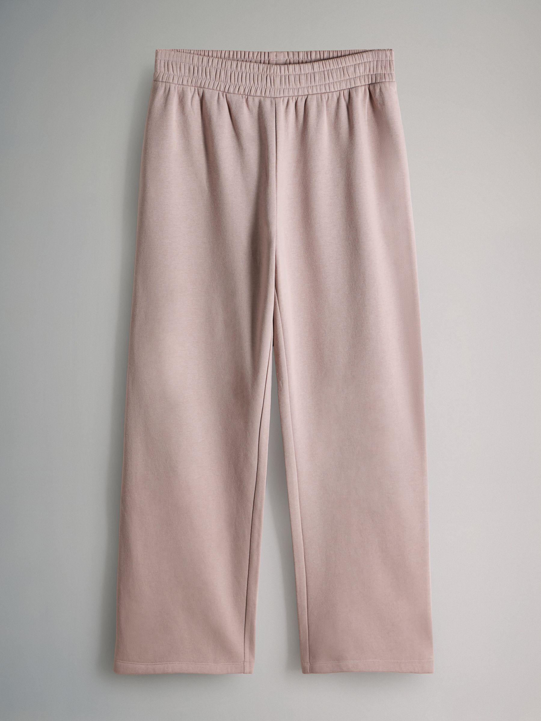 Taupe Brown - Half Zip Funnel Neck Sweatshirt and Wide Leg Joggers Set - Image 3 of 5