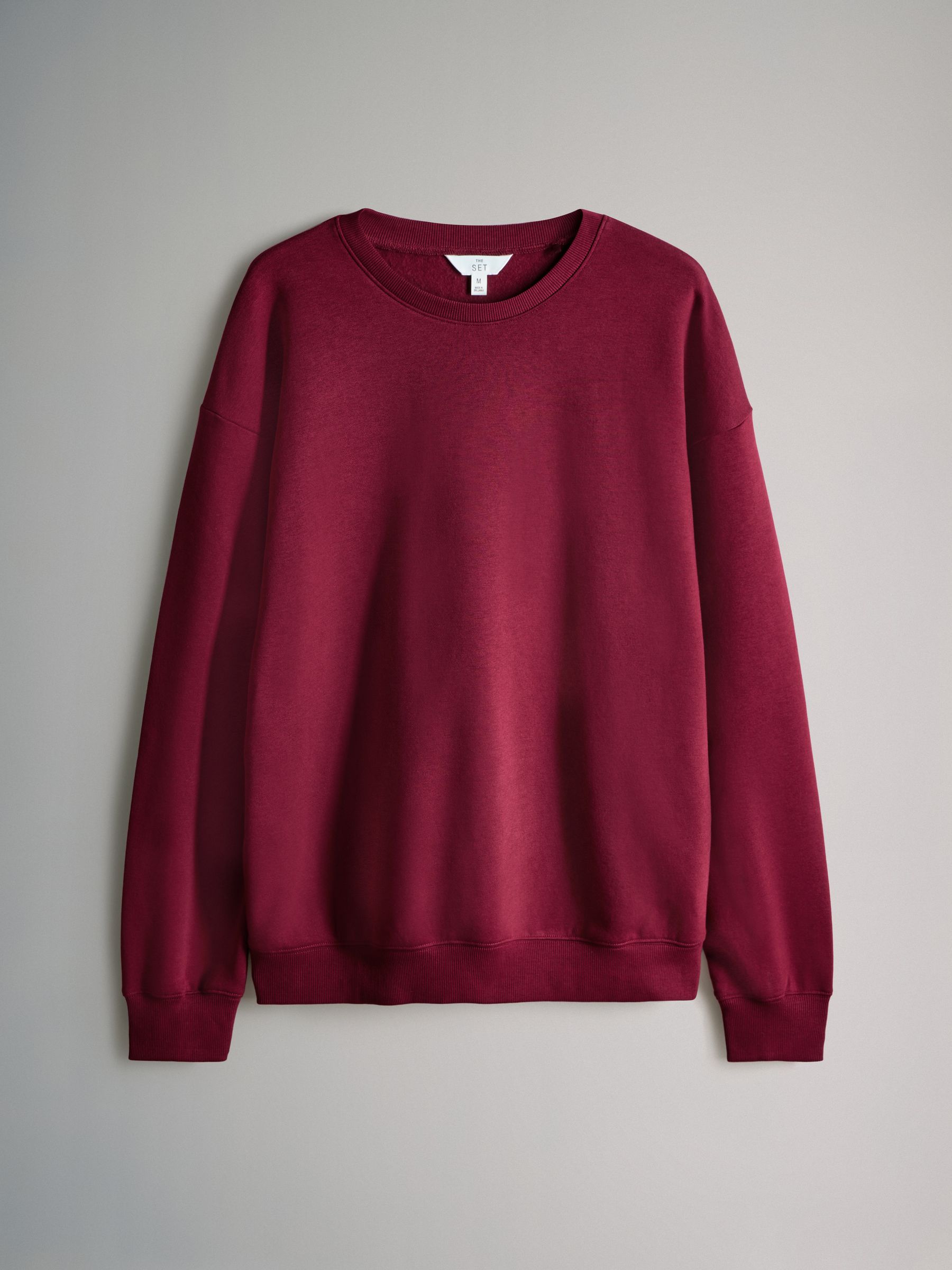 Red - Crew Neck Sweatshirt and Wide Leg Joggers Set - Image 2 of 5