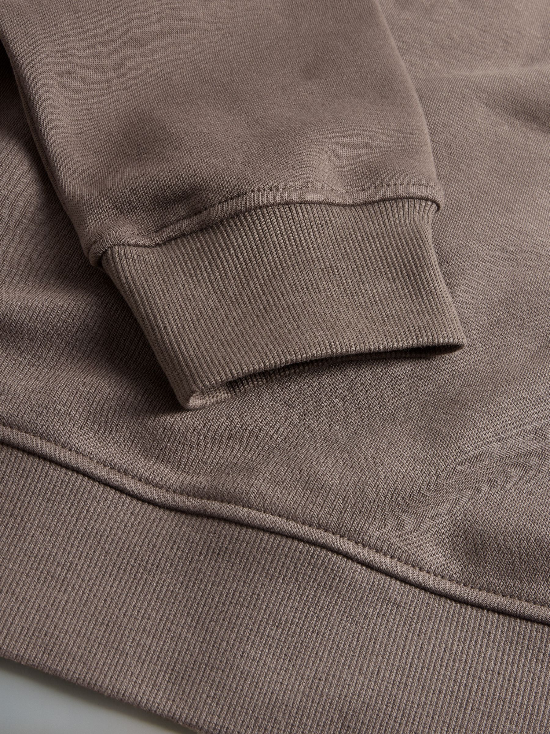 Taupe Brown/Khaki Green/Cream - 3 Pack Quarter Zip Sweatshirts - Image 6 of 6