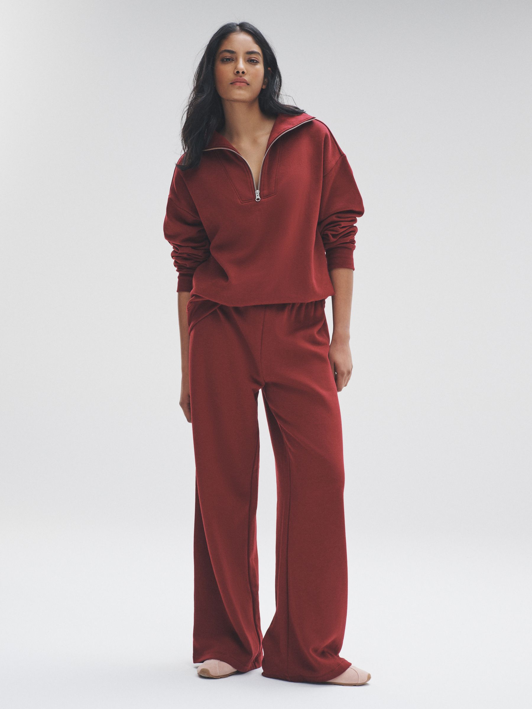 Red/Brown - 2 Pack Wide Leg Joggers - Image 2 of 6