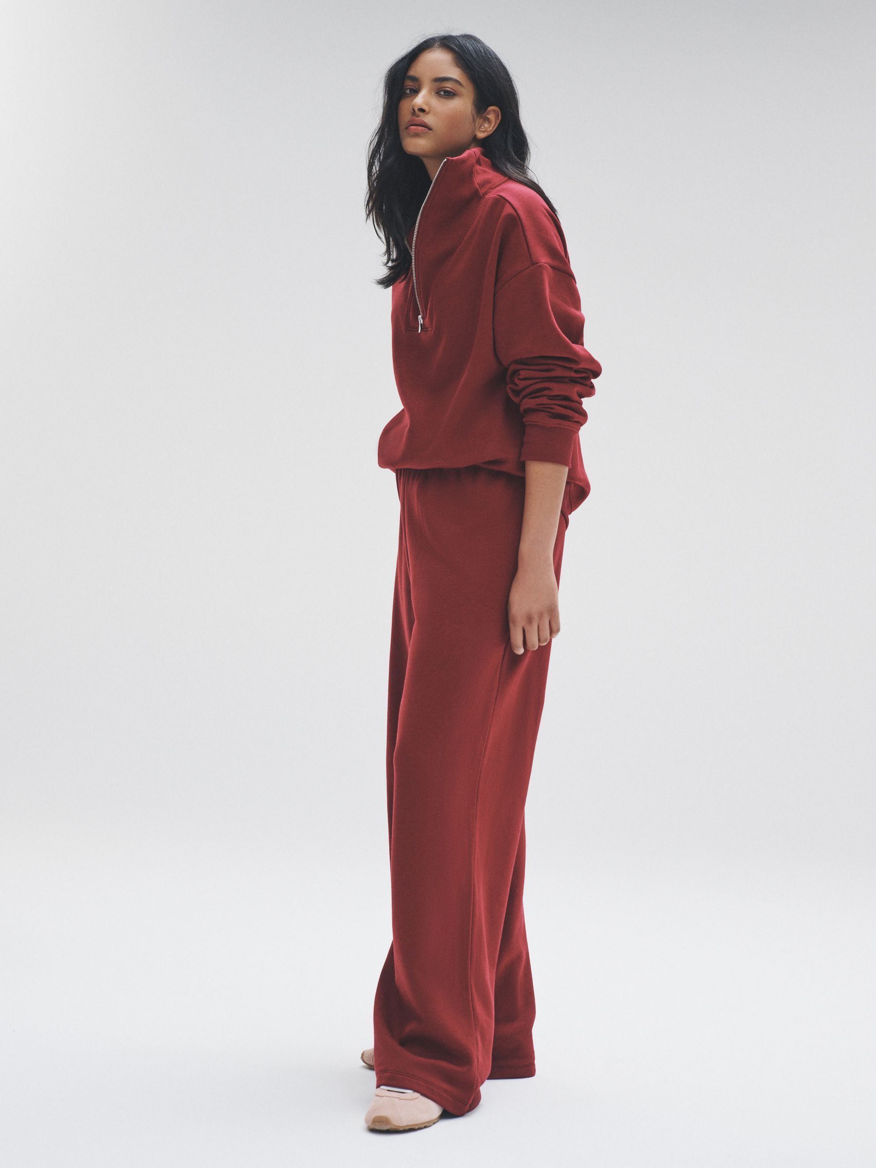 Red/Brown - 2 Pack Wide Leg Joggers - Image 3 of 6