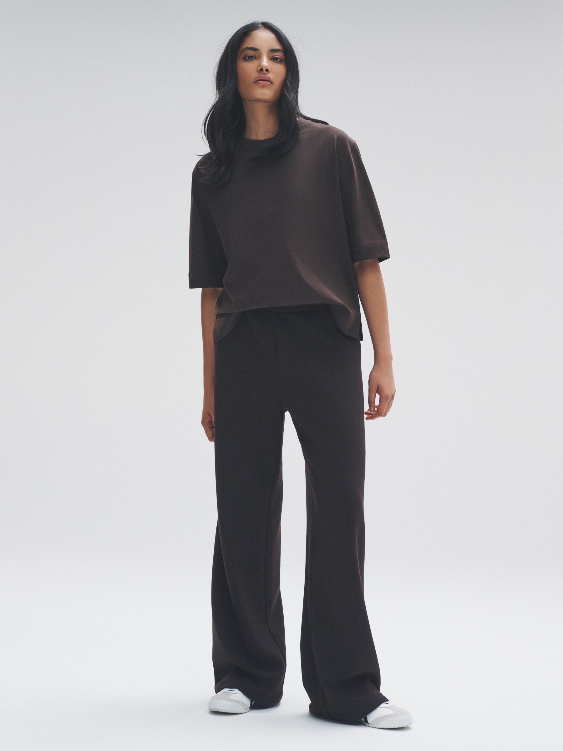 Red/Brown - 2 Pack Wide Leg Joggers - Image 4 of 6