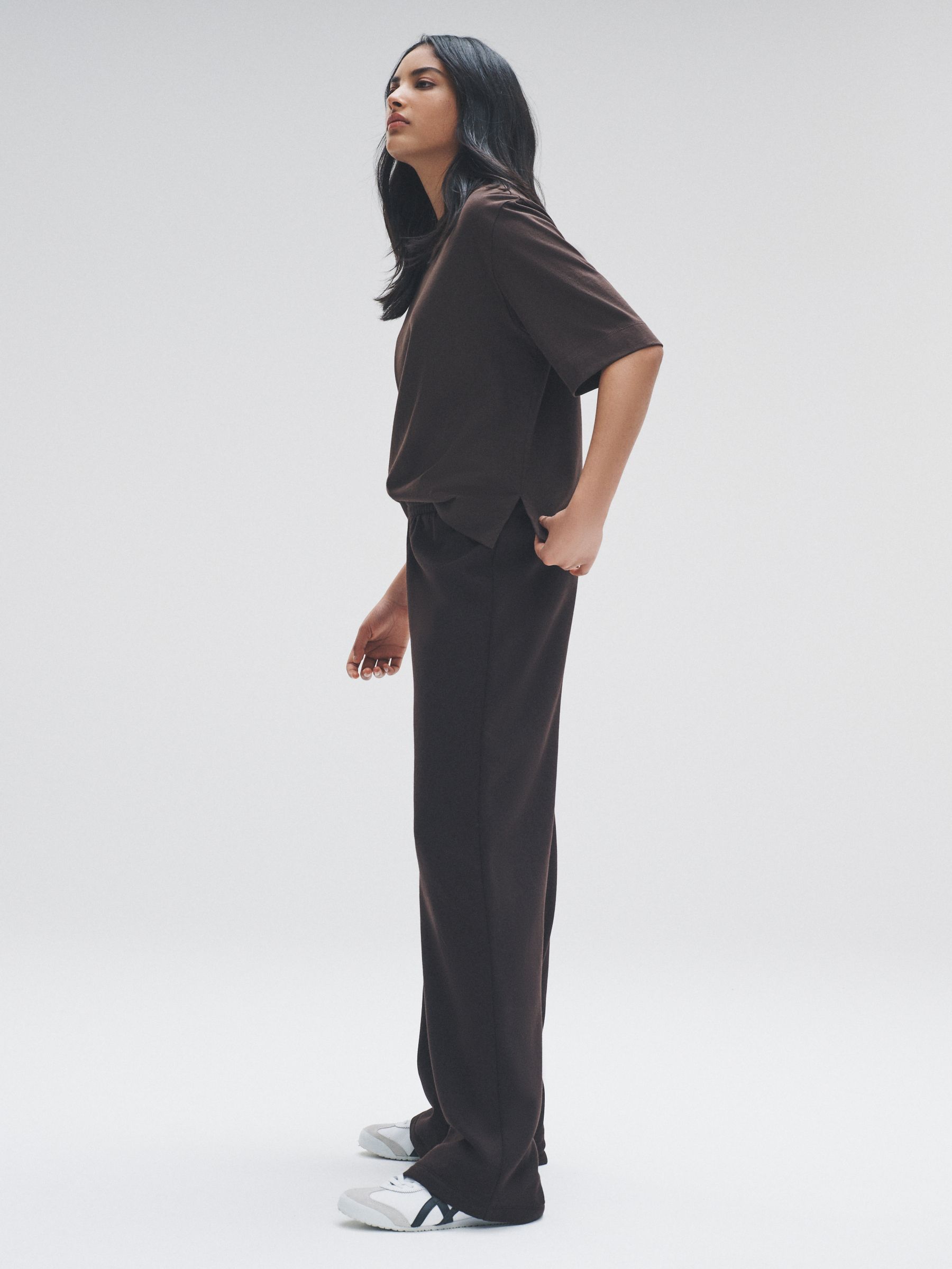 Red/Brown - 2 Pack Wide Leg Joggers - Image 5 of 6