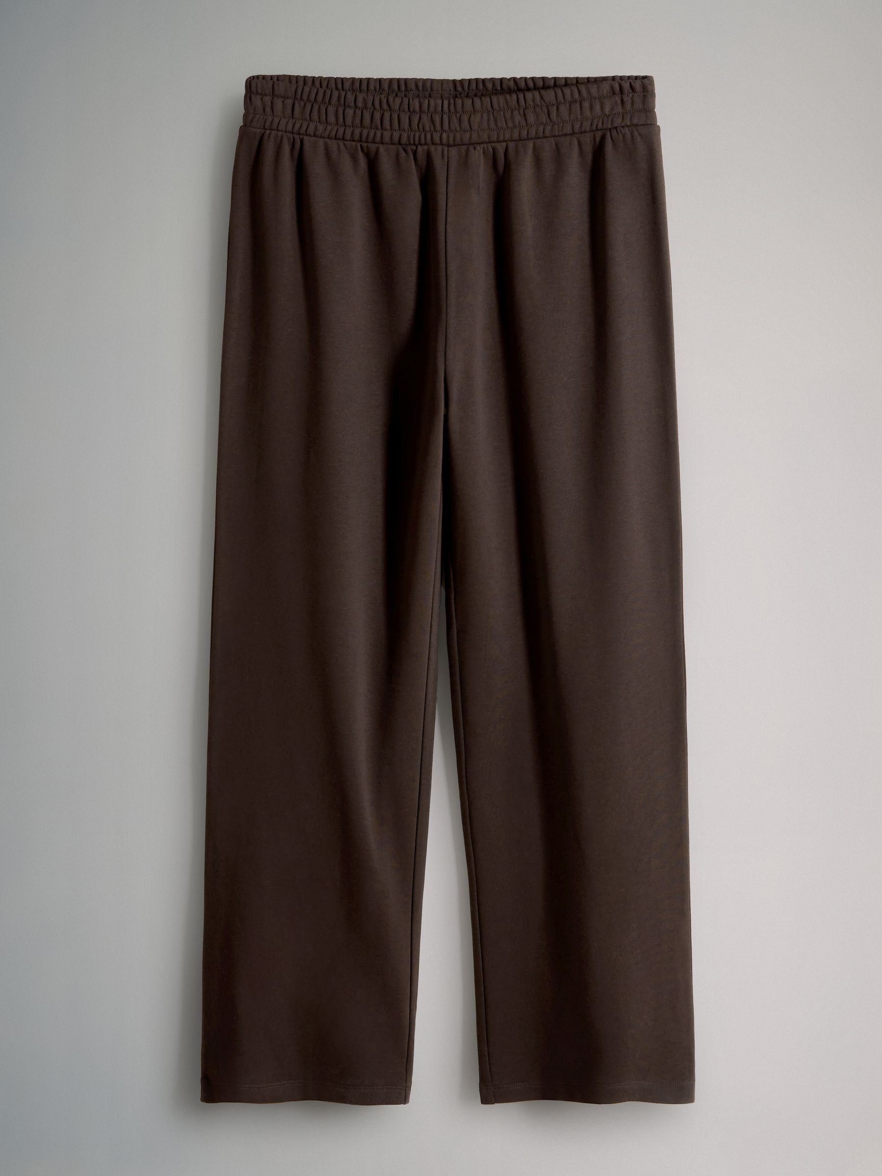 Brown - Half Zip Funnel Neck Sweatshirt and Wide Leg Joggers Set - Image 3 of 5