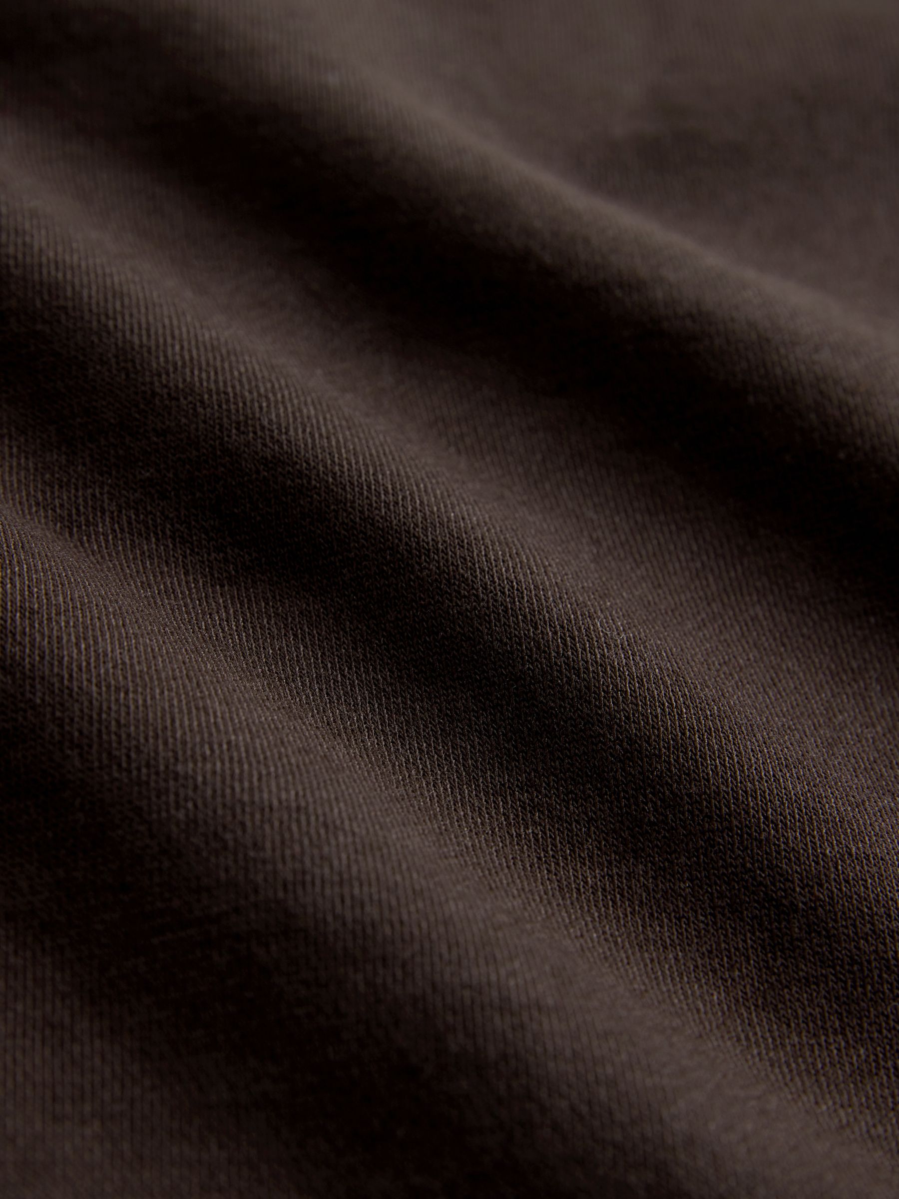 Brown - Half Zip Funnel Neck Sweatshirt and Wide Leg Joggers Set - Image 5 of 5