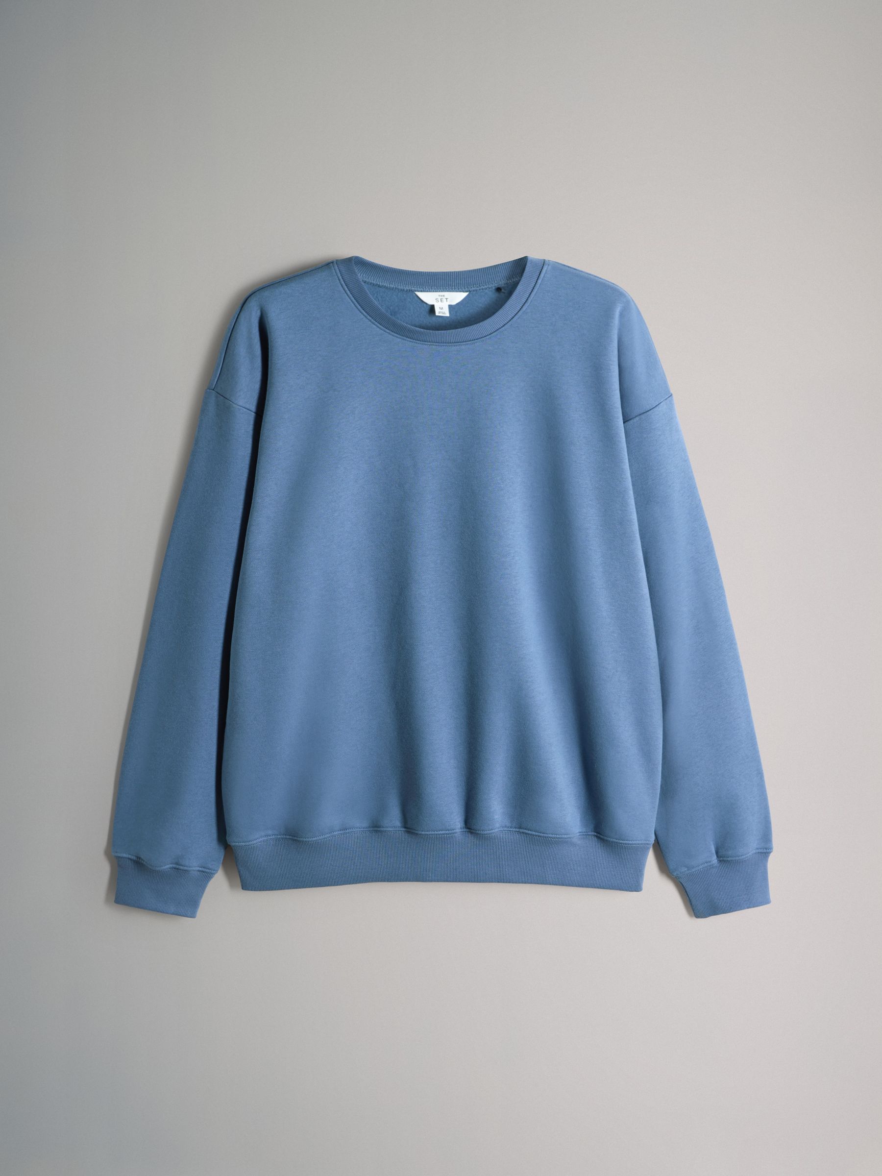 Navy/Chocolate Brown/Light Blue - 3 Pack Relaxed Crew Neck Sweatshirts - Image 2 of 6
