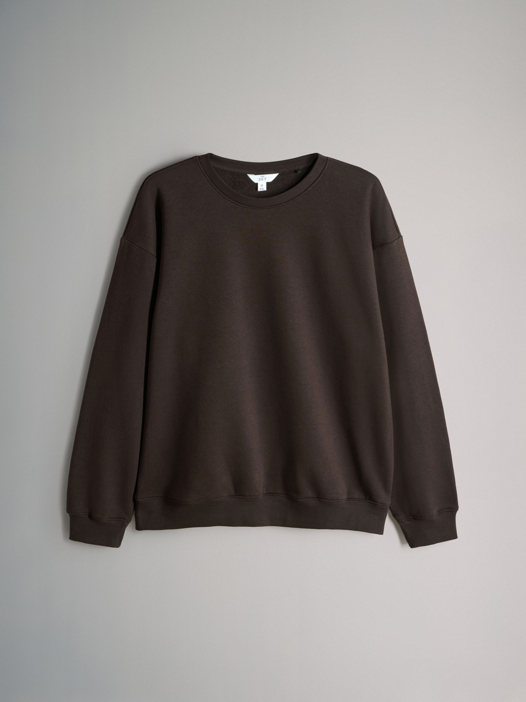 Navy/Chocolate Brown/Light Blue - 3 Pack Relaxed Crew Neck Sweatshirts - Image 3 of 6