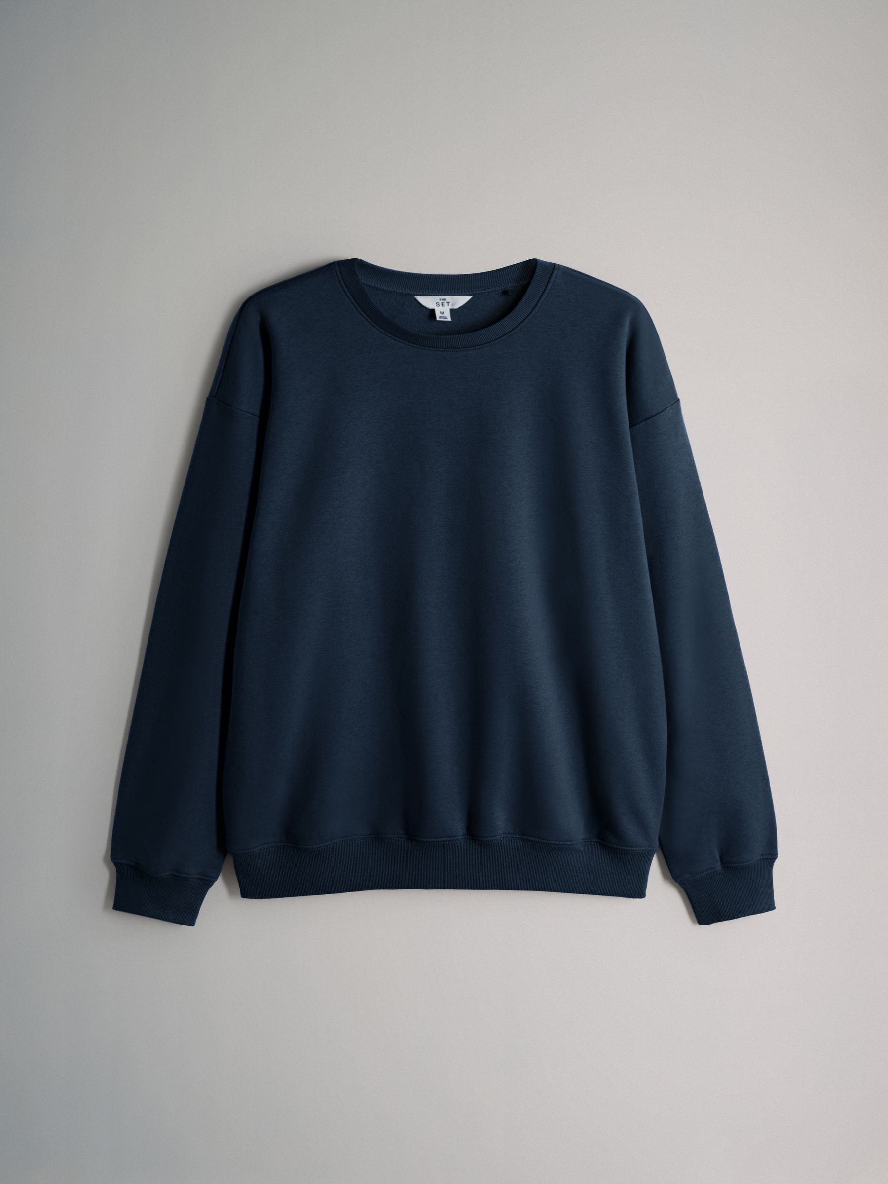 Navy/Chocolate Brown/Light Blue - 3 Pack Relaxed Crew Neck Sweatshirts - Image 4 of 6