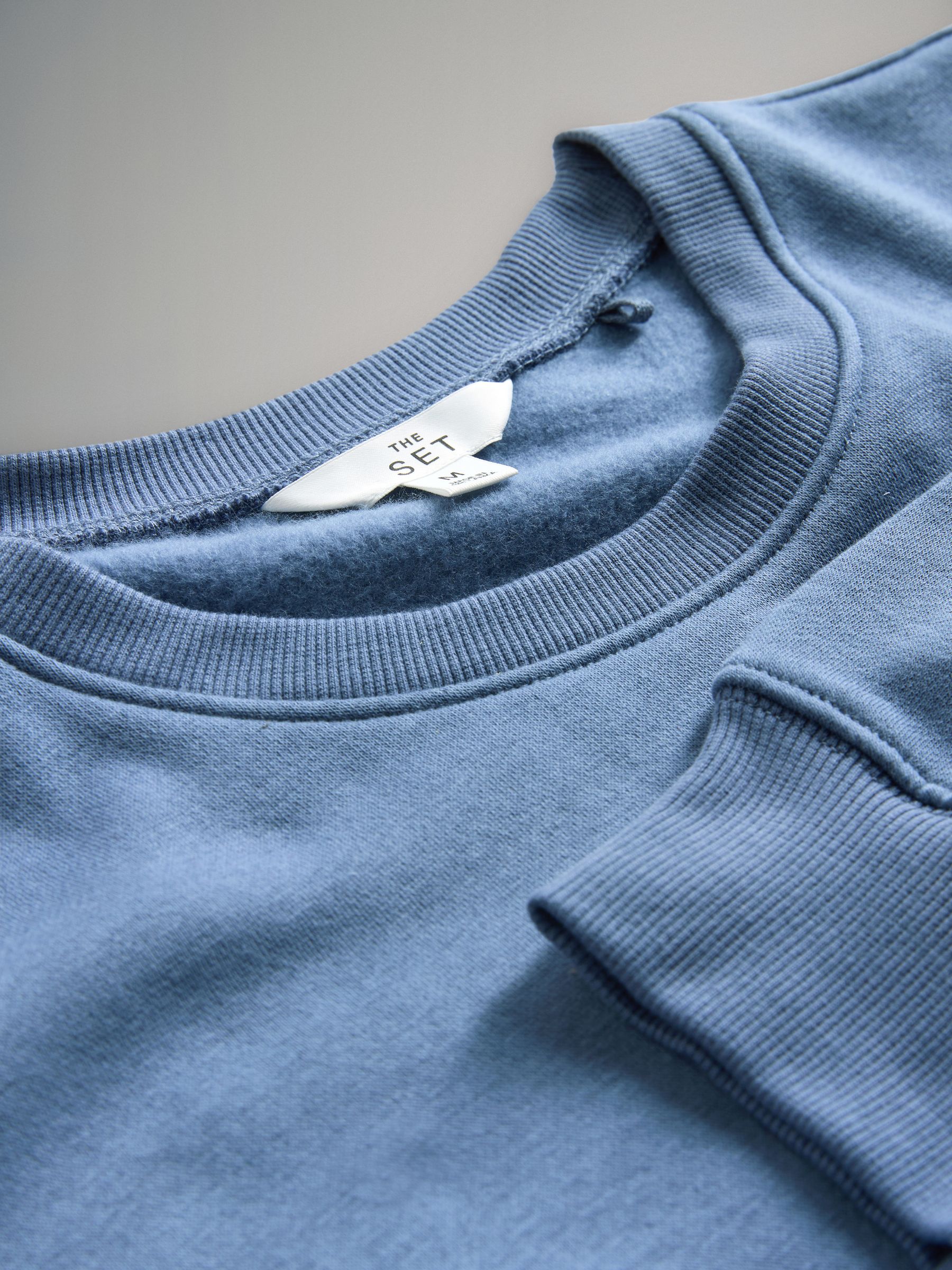 Navy/Chocolate Brown/Light Blue - 3 Pack Relaxed Crew Neck Sweatshirts - Image 6 of 6
