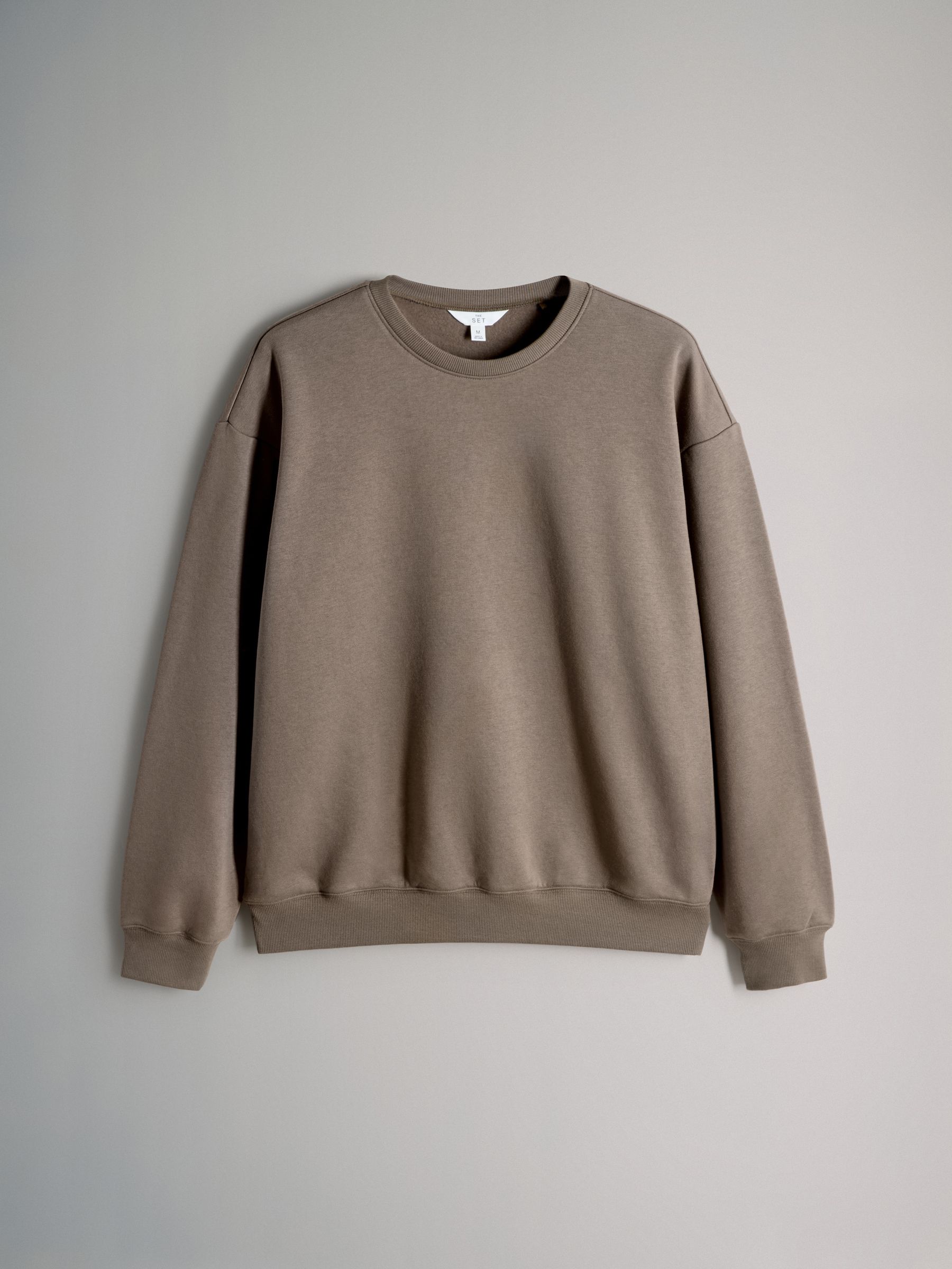 Chocolate Brown/Taupe Brown/Cream - 3 Pack Relaxed Crew Neck Sweatshirts - Image 3 of 6
