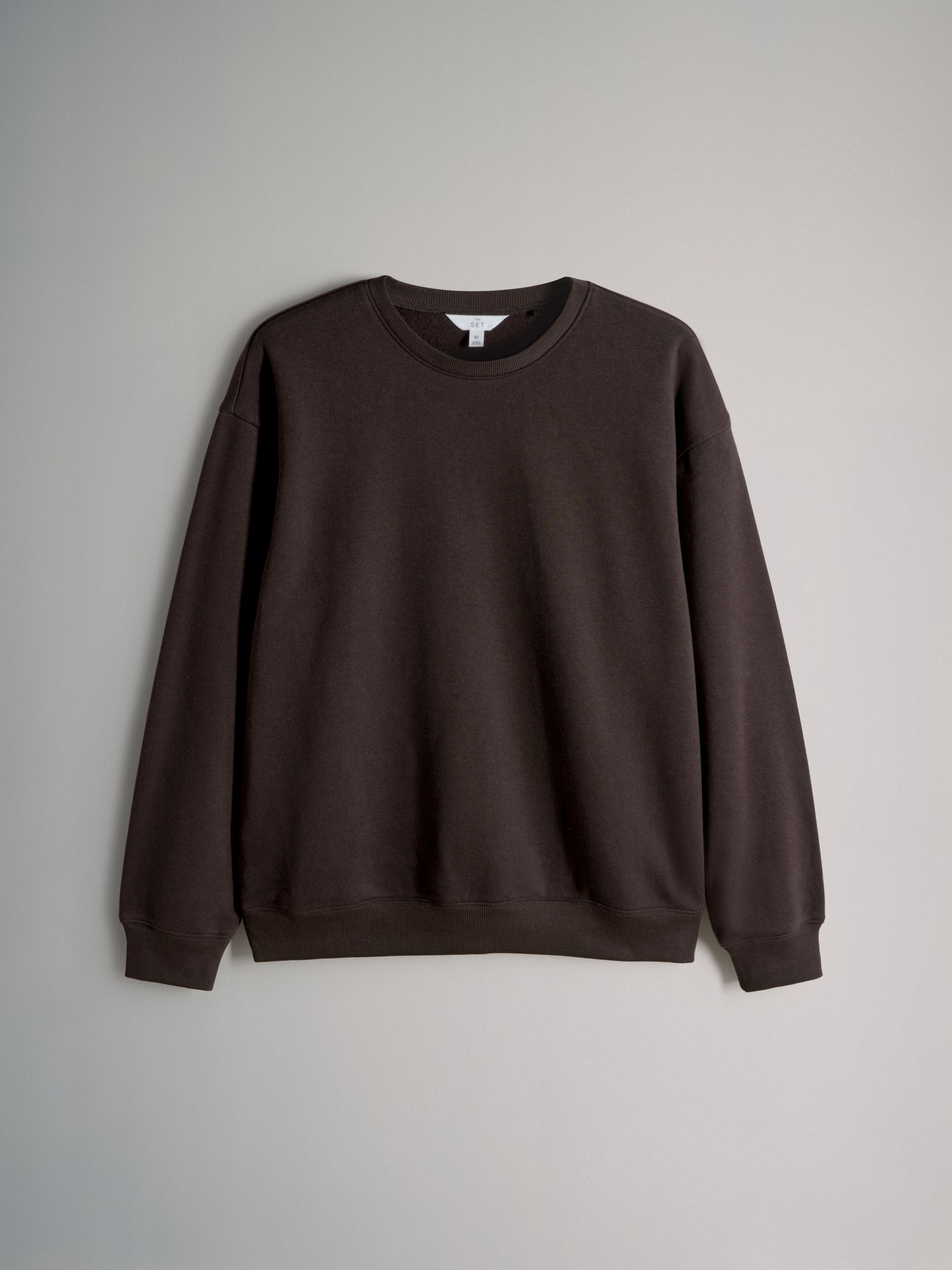 Chocolate Brown/Taupe Brown/Cream - 3 Pack Relaxed Crew Neck Sweatshirts - Image 4 of 6