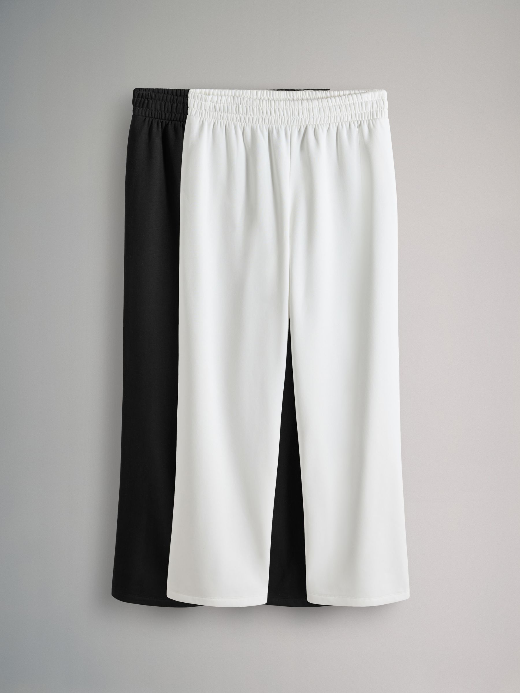 Black/White - 2 Pack Wide Leg Joggers - Image 1 of 5