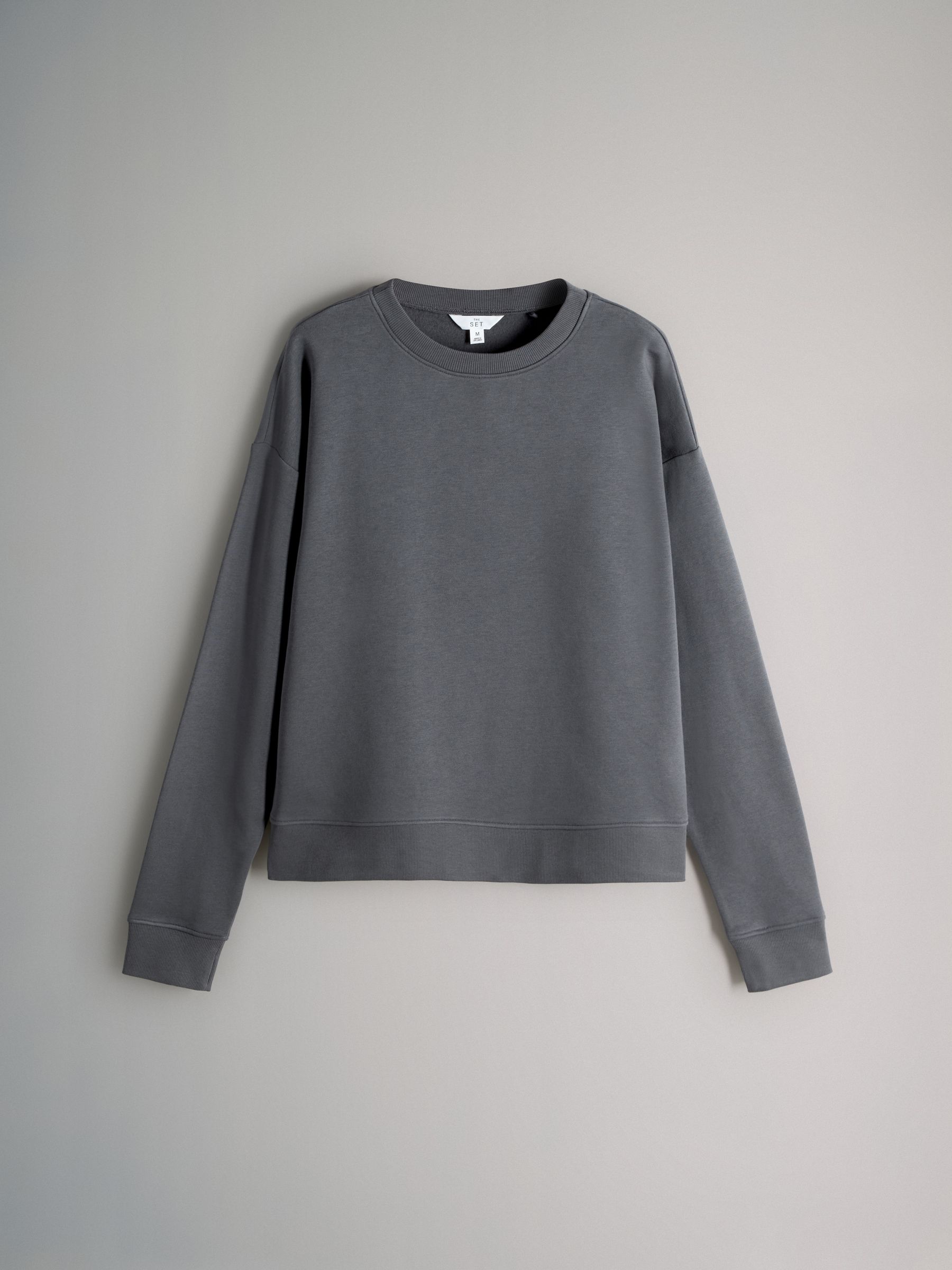 Charcoal Grey - Cuffed Sweatshirt and Joggers Set - Image 2 of 5