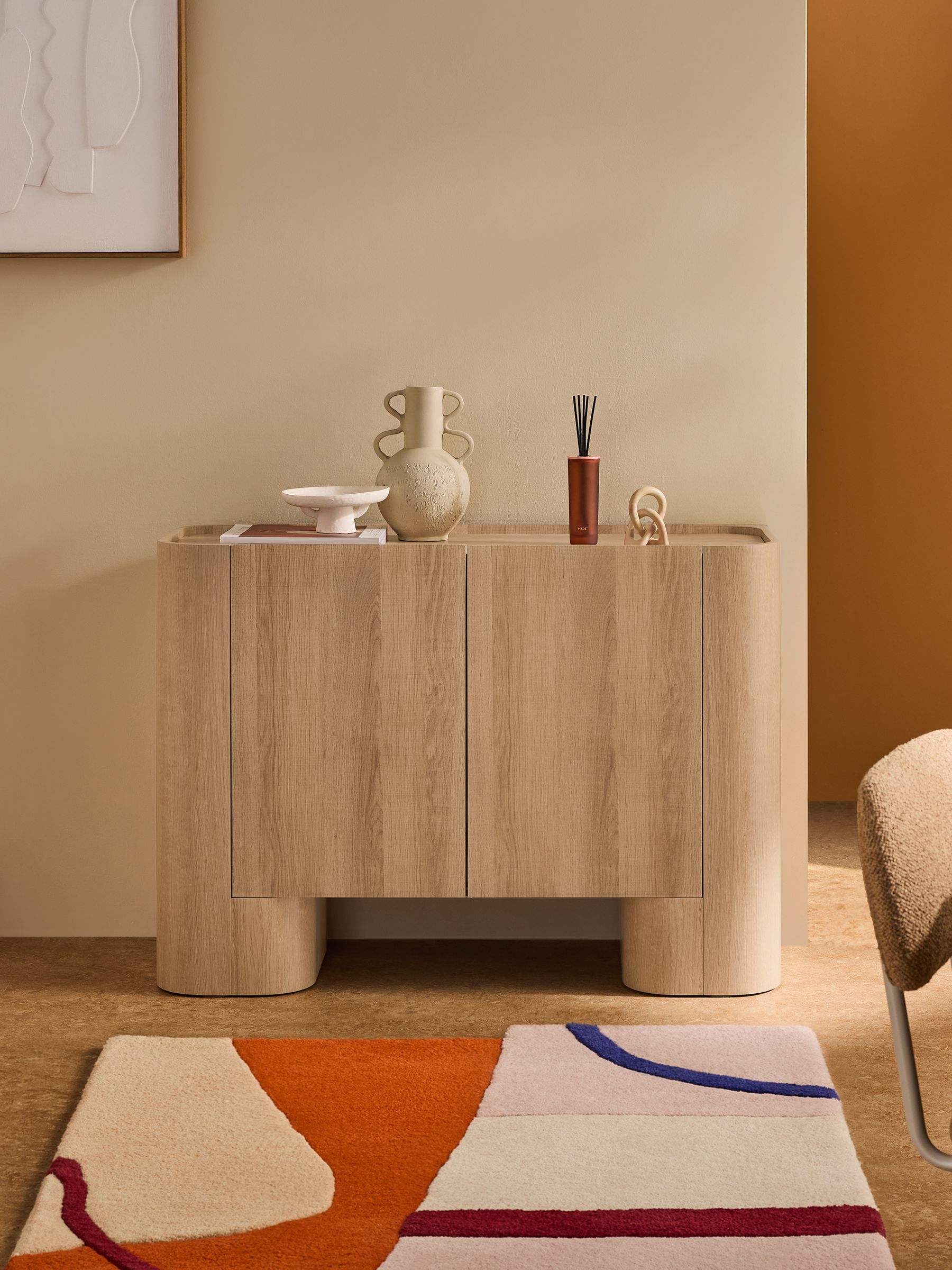 Kain Small Large Sideboard in Light Oak Effect - Image 1 of 6