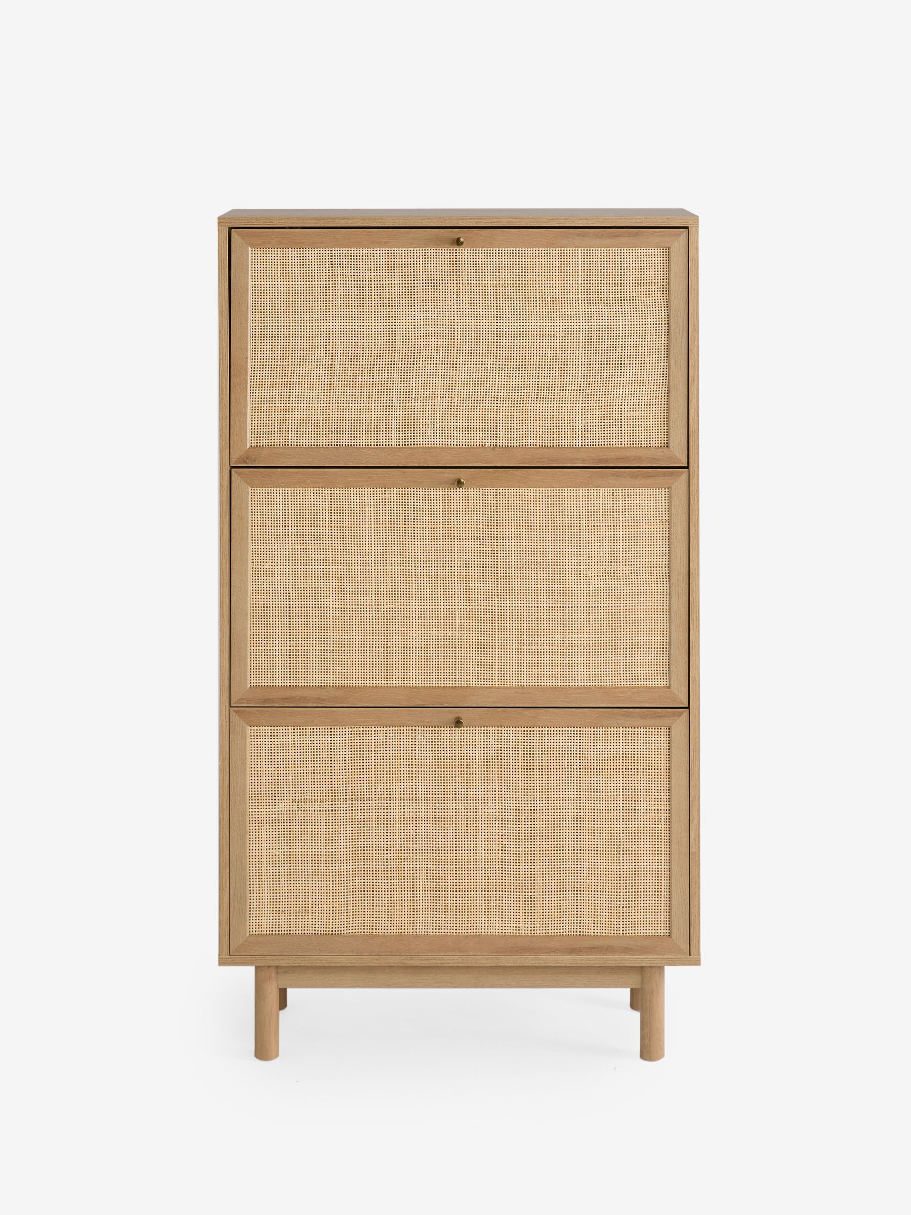 Pavia Rattan Shoe Storage in Oak Effect - Image 5 of 5