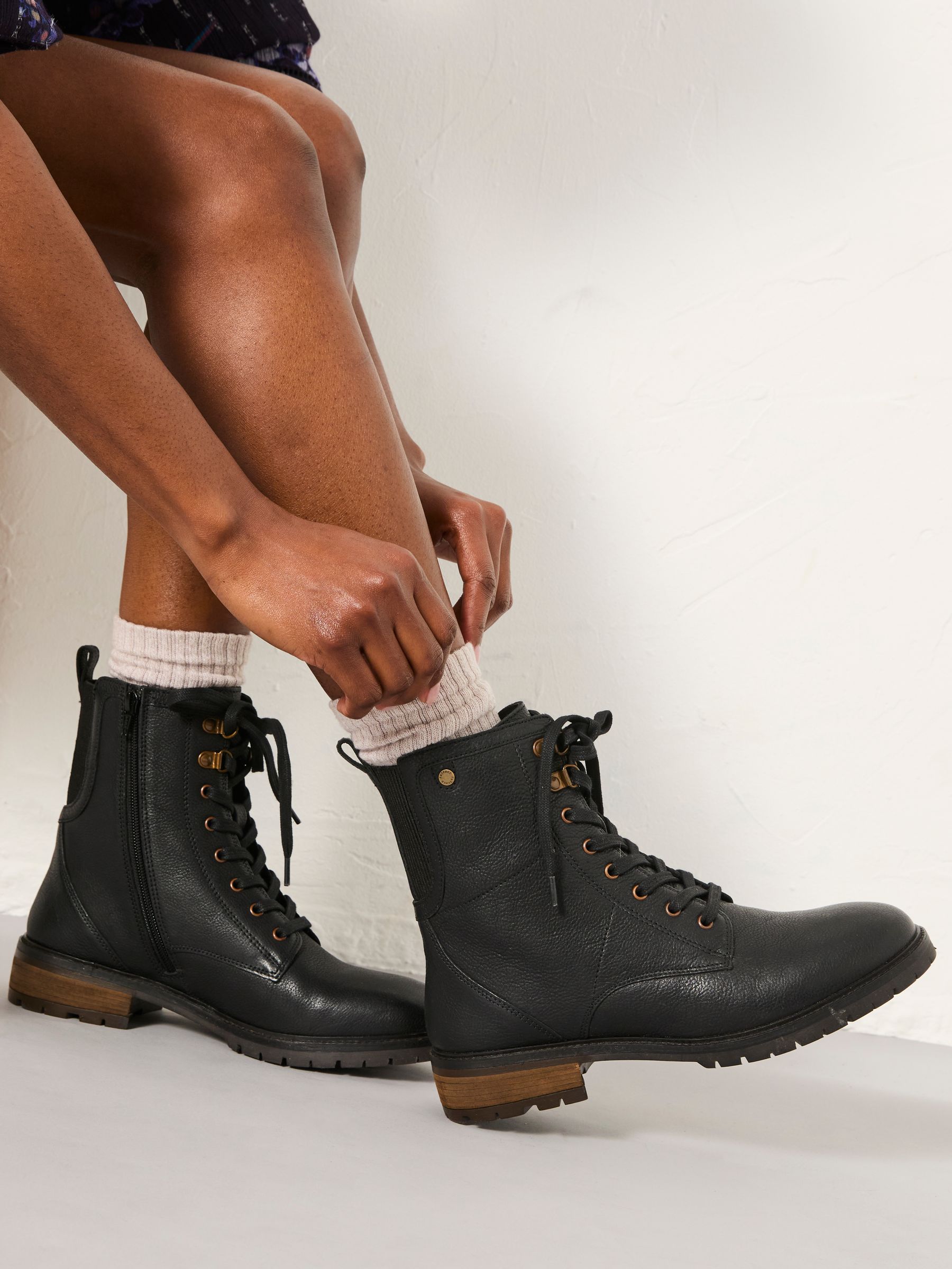 Margot Black Leather Boot - Image 1 of 4