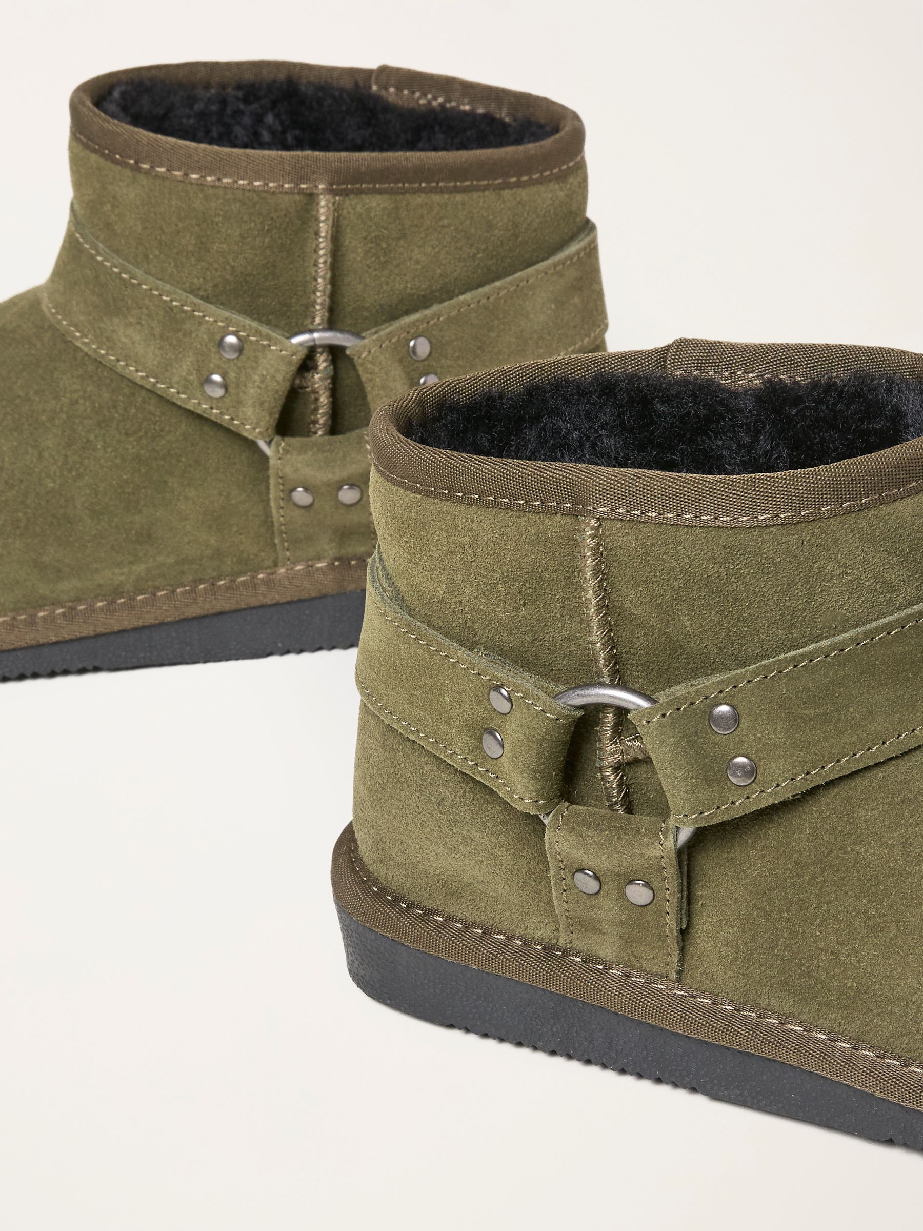 Green Biker Mini Boot - Image 2 of 3 Green Biker Mini Boot - Image 2 of 3